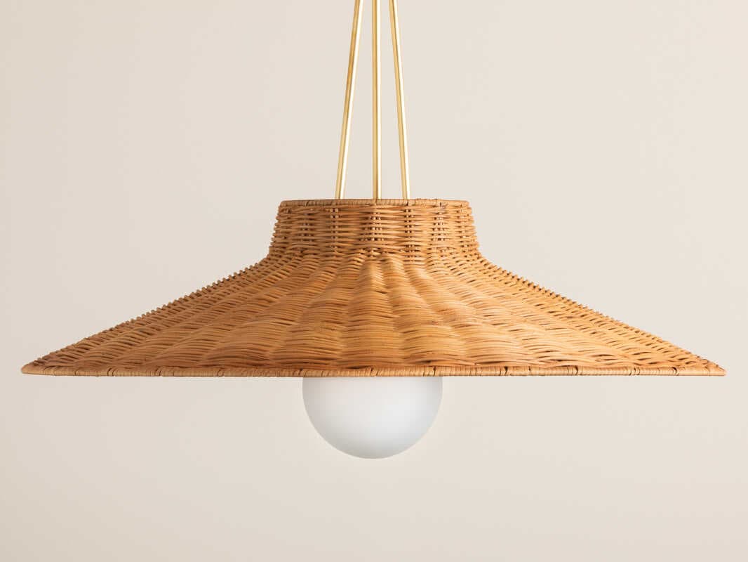 Mitzi Laudine 1-Light Aged Brass Dome Pendant