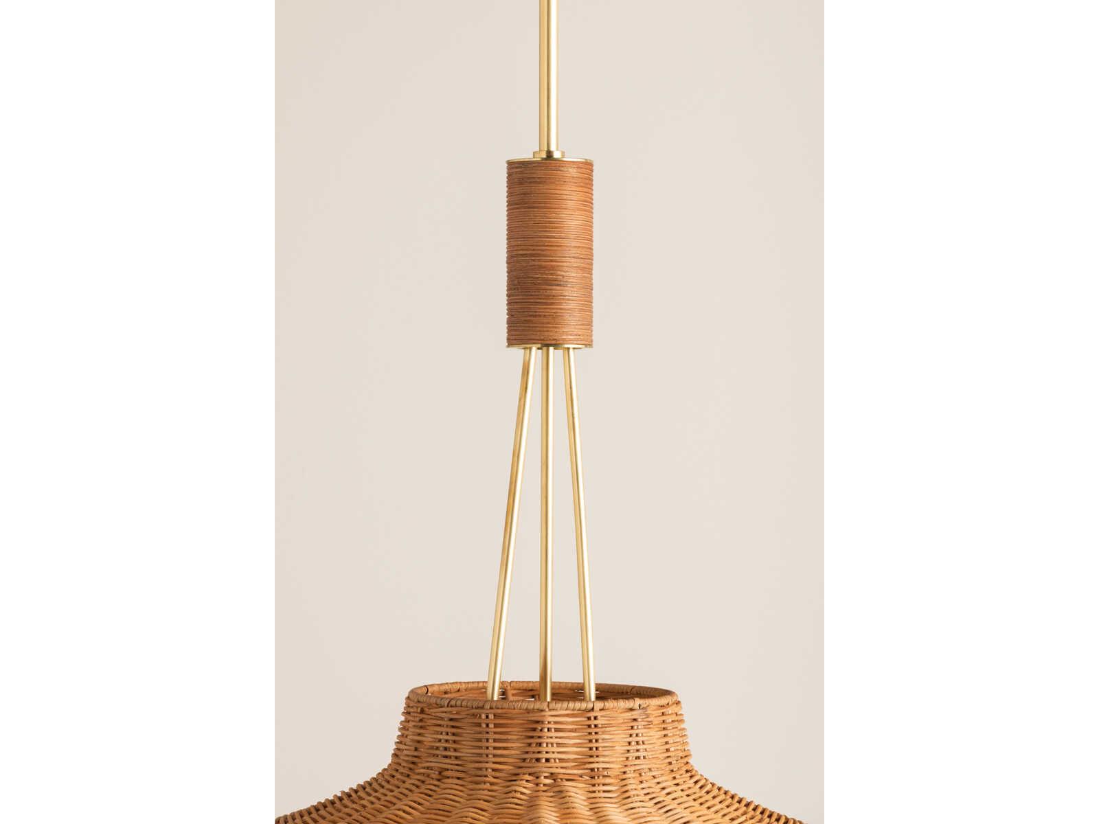 Mitzi Laudine 1-Light Aged Brass Dome Pendant