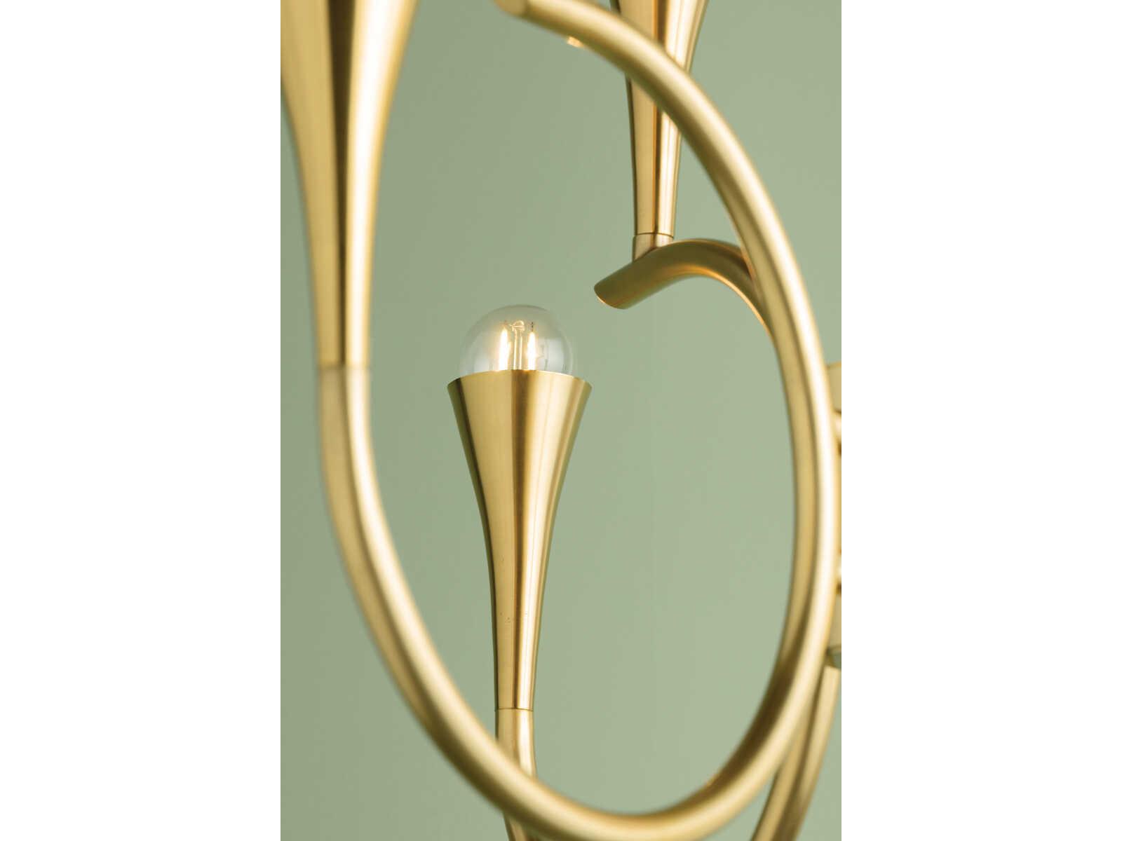 Mitzi Aviana 6-Light Aged Brass Geometric Chandelier