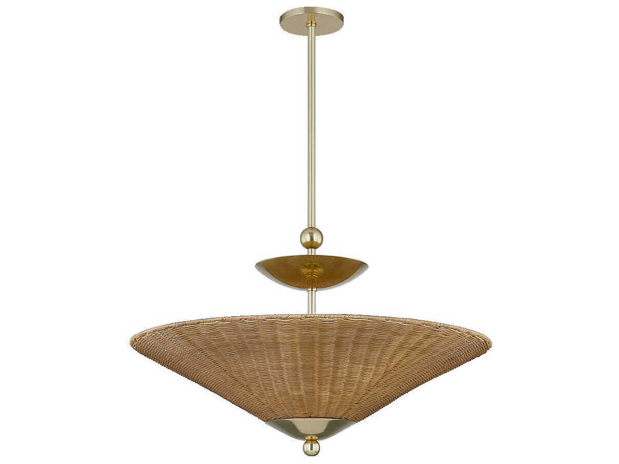 Mitzi Perilla 1-Light Aged Brass Geometric Pendant