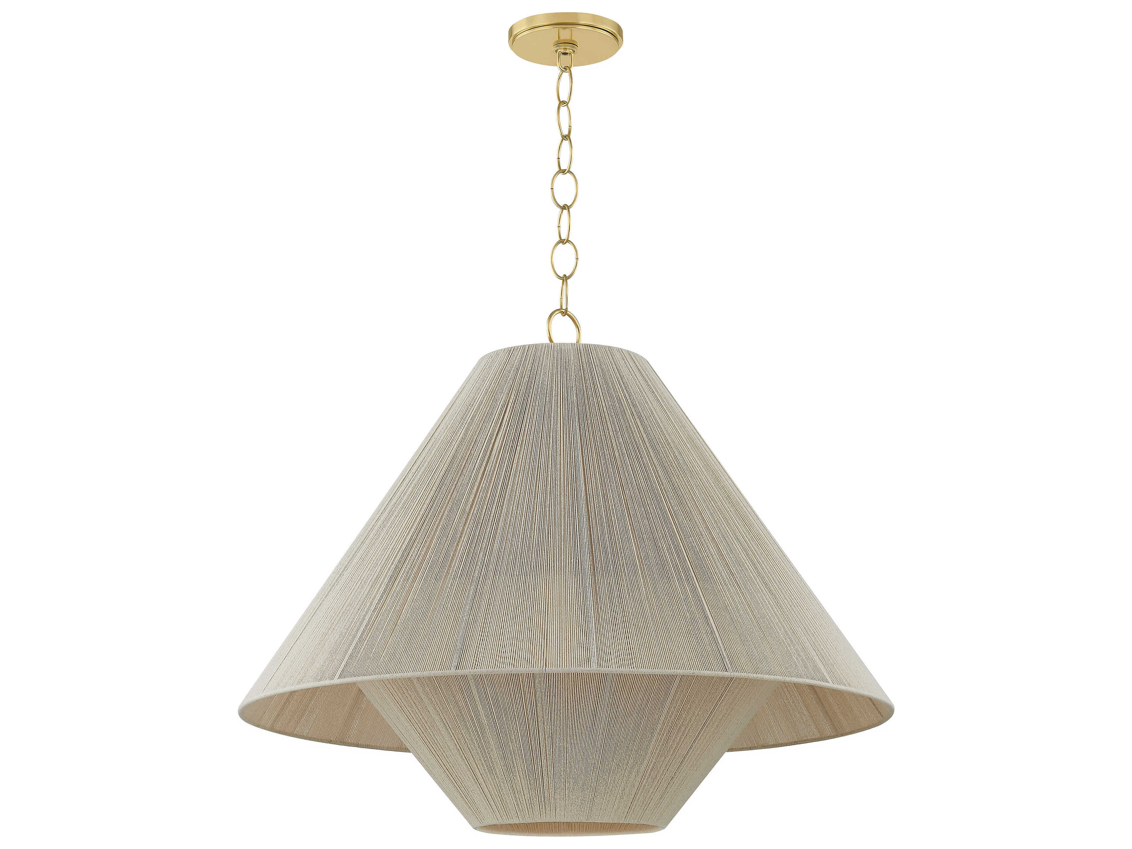 Mitzi Eleanor 1-Light Aged Brass Pendant