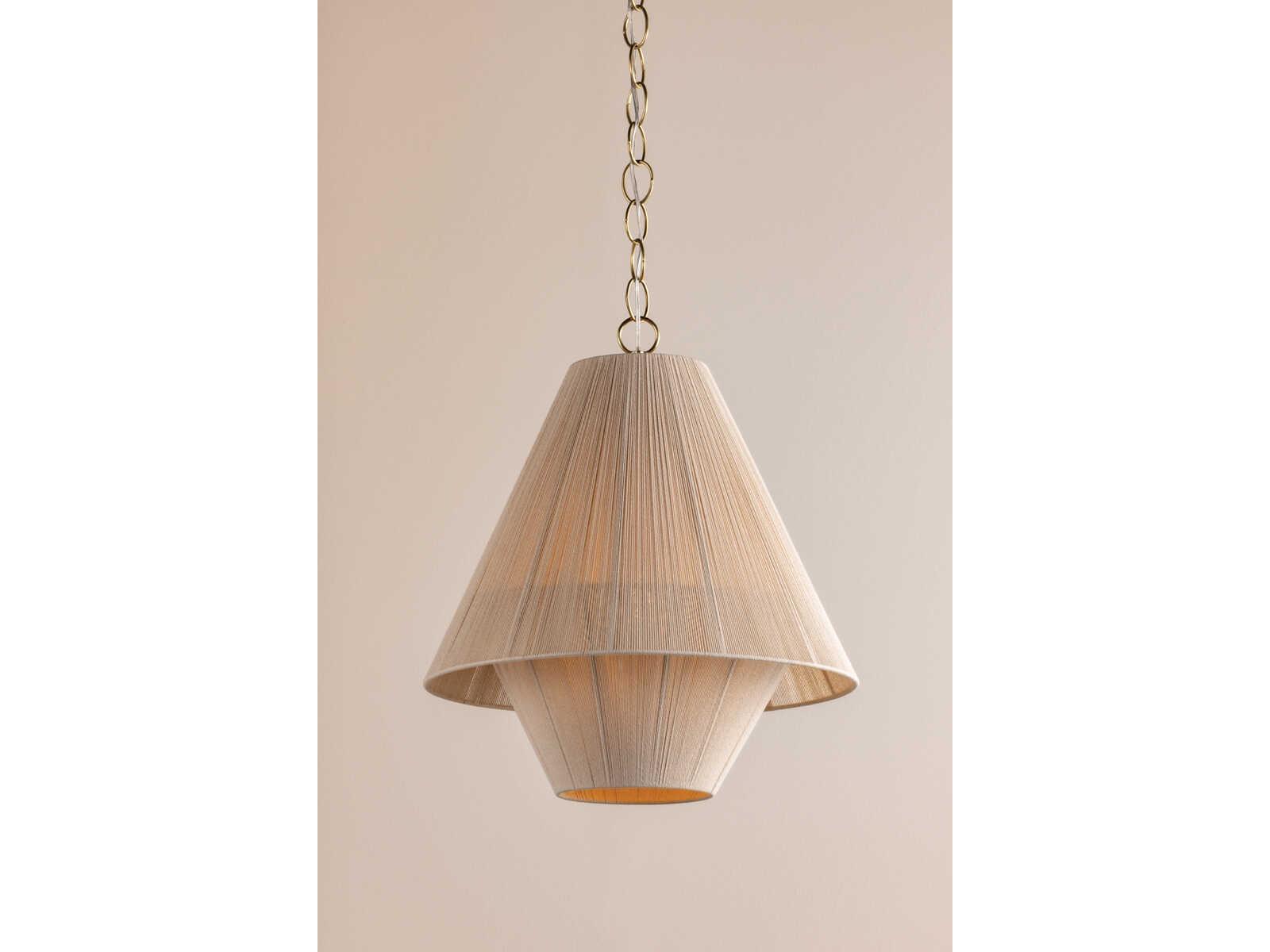 Mitzi Eleanor 1-Light Aged Brass Pendant