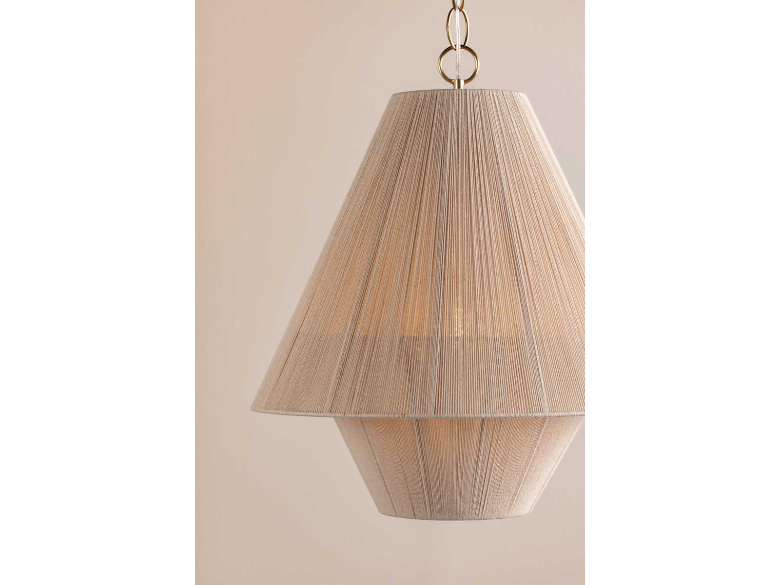 Mitzi Eleanor 1-Light Aged Brass Pendant