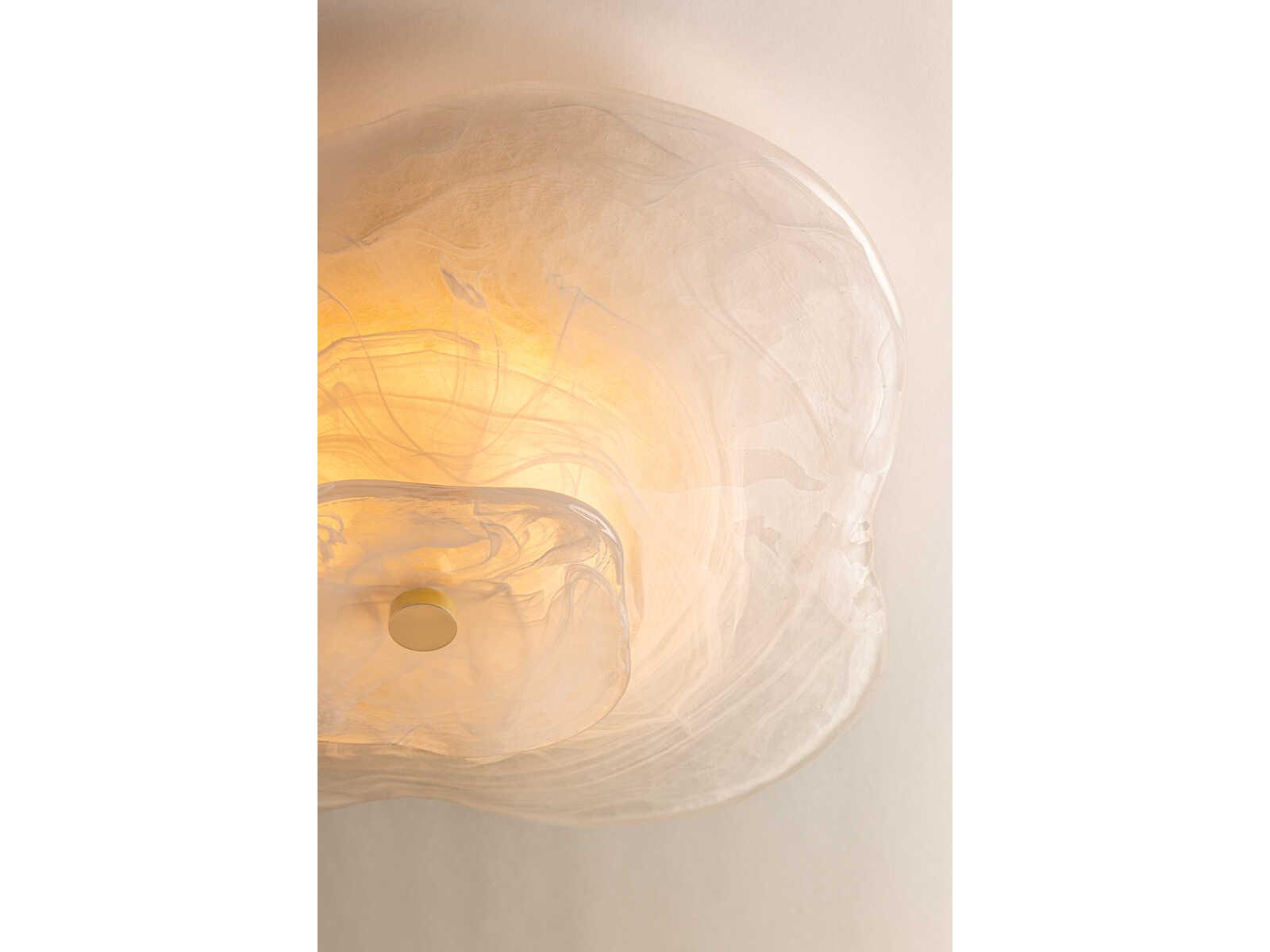 Mitzi Starlie 1-Light Aged Brass Flush Mount