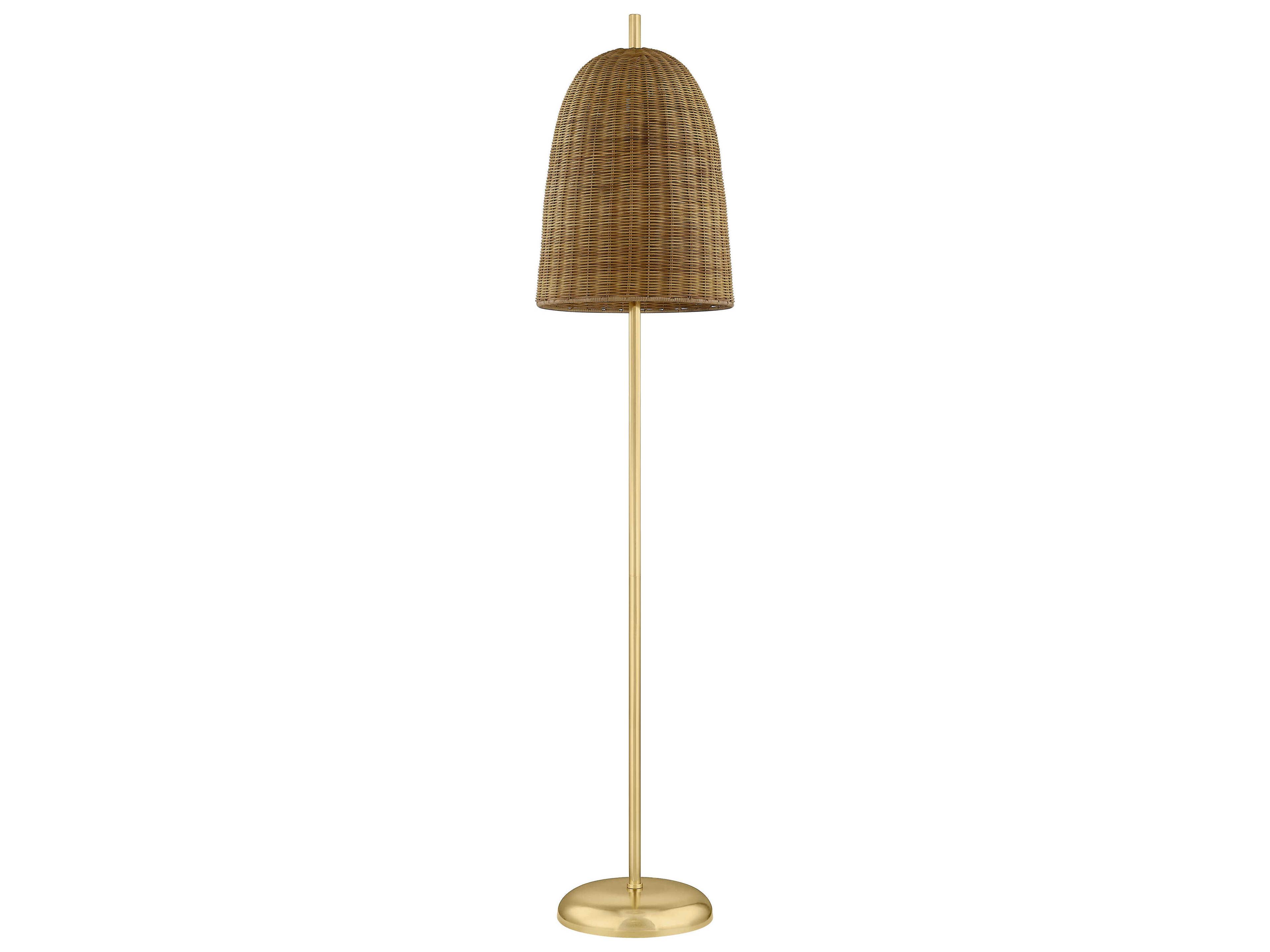 Mitzi Beatrice Aged Brass Floor Lamp