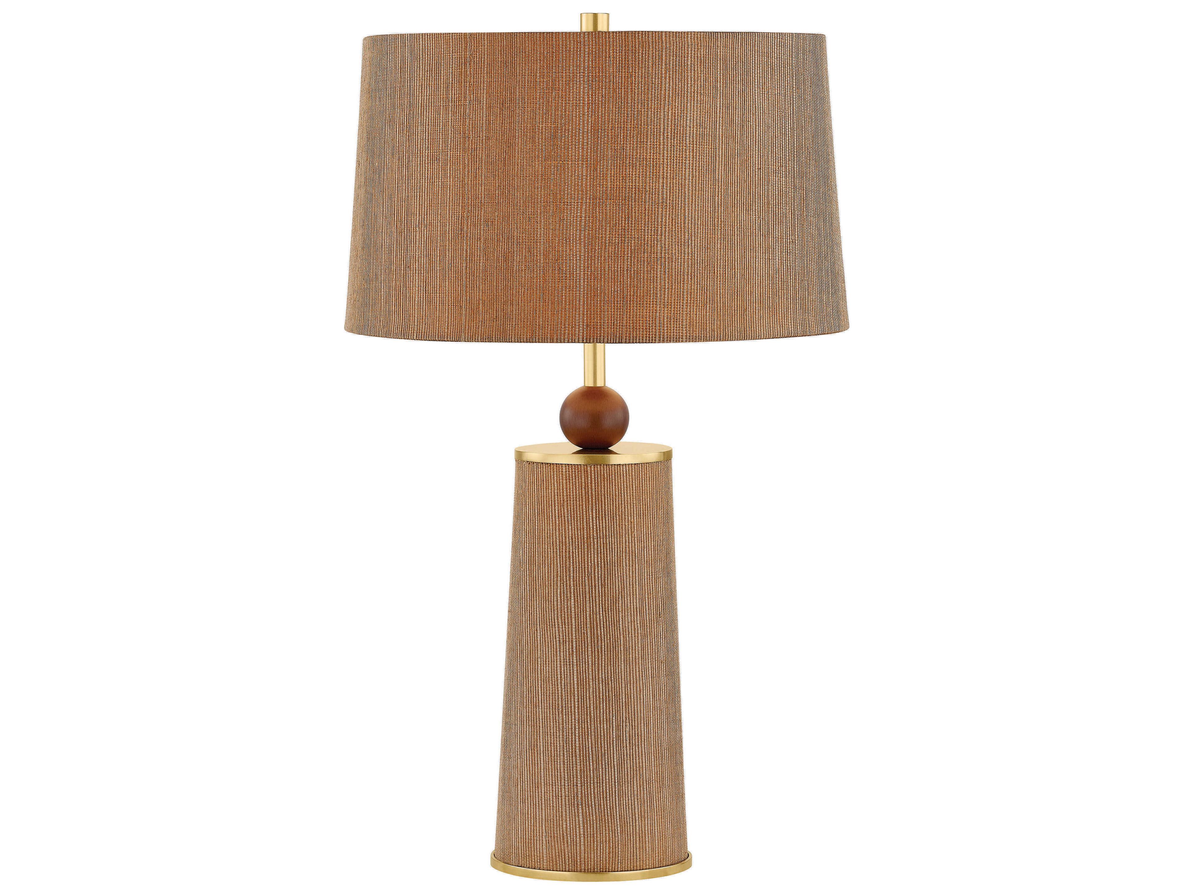 Mitzi Mandy Cheng January Aged Brass Brown Buffet Lamp