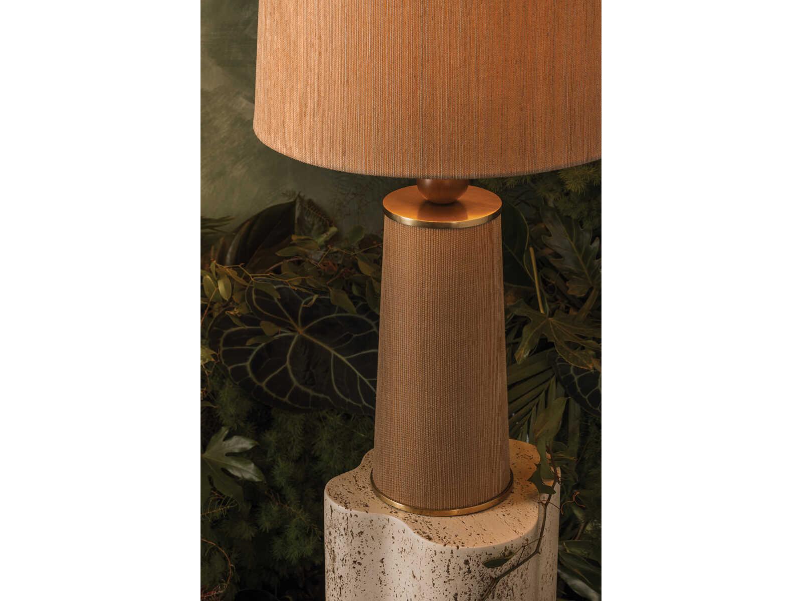 Mitzi Mandy Cheng January Aged Brass Brown Buffet Lamp