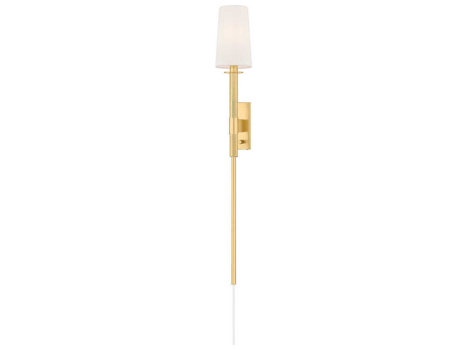 Mitzi Ginny 1-Light Aged Brass Wall Sconce