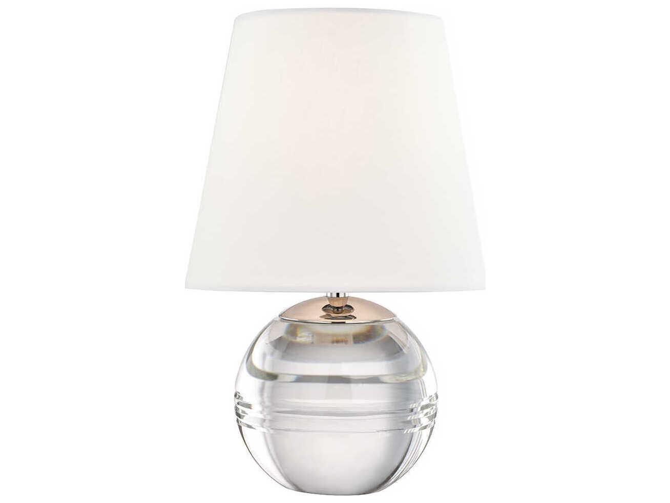 Mitzi Nicole Polished Nickel Crystal Table Lamp