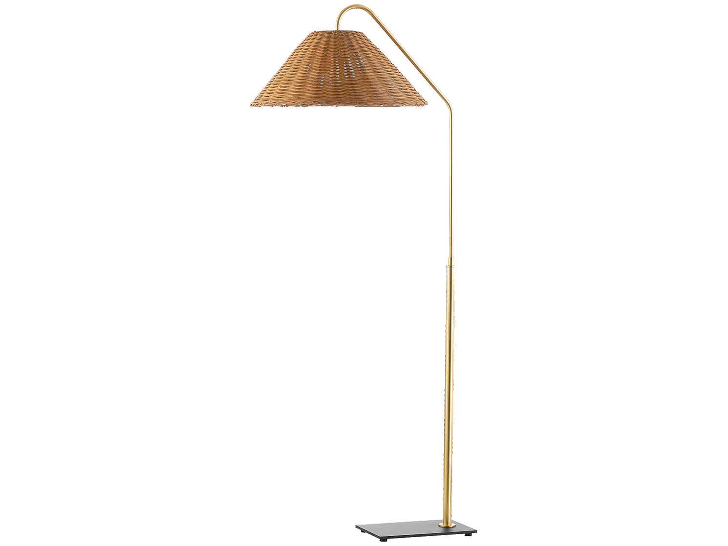 Mitzi Lauren Aged Brass Floor Lamp