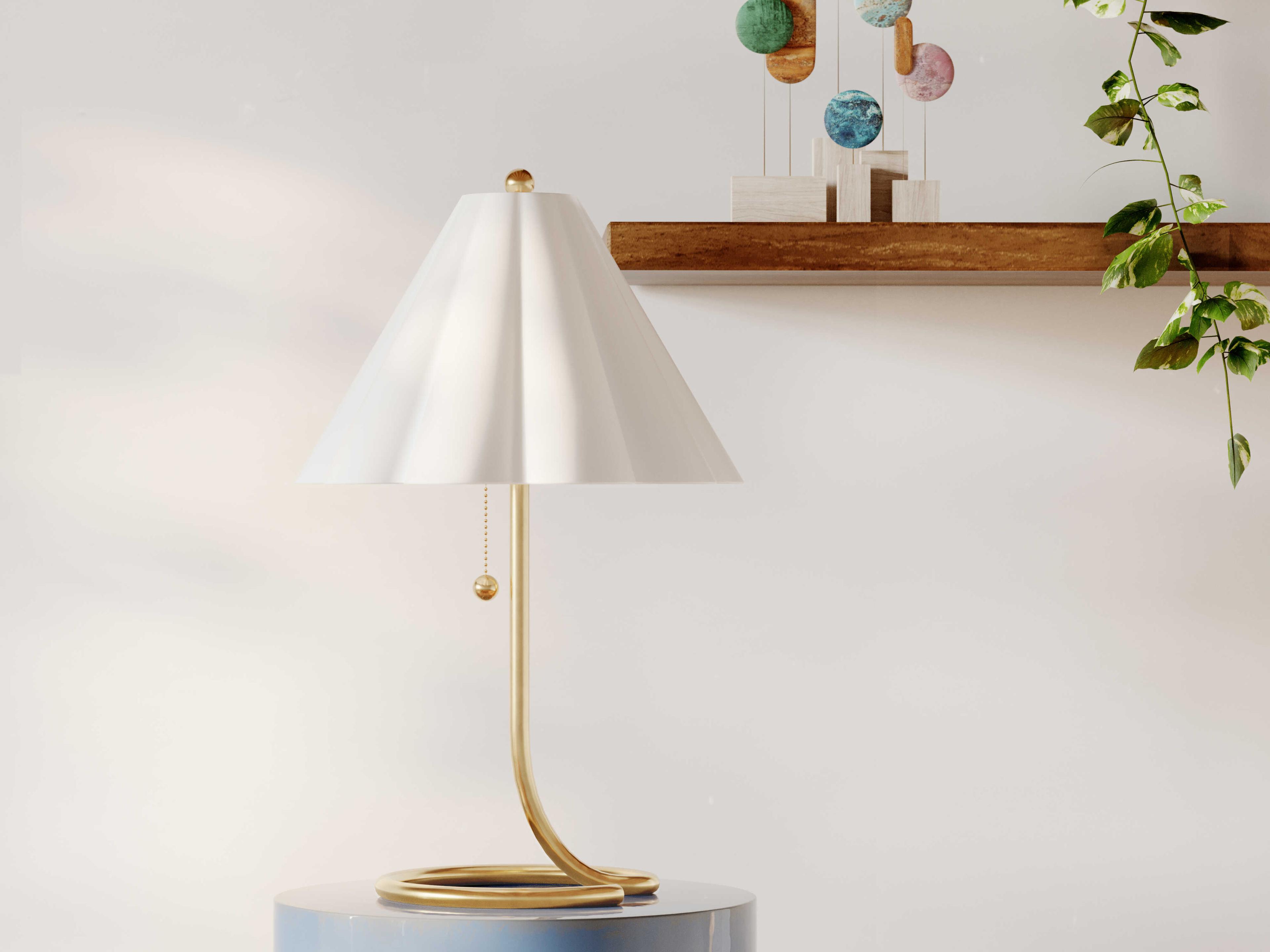 Mitzi Martha Aged Brass Table Lamp