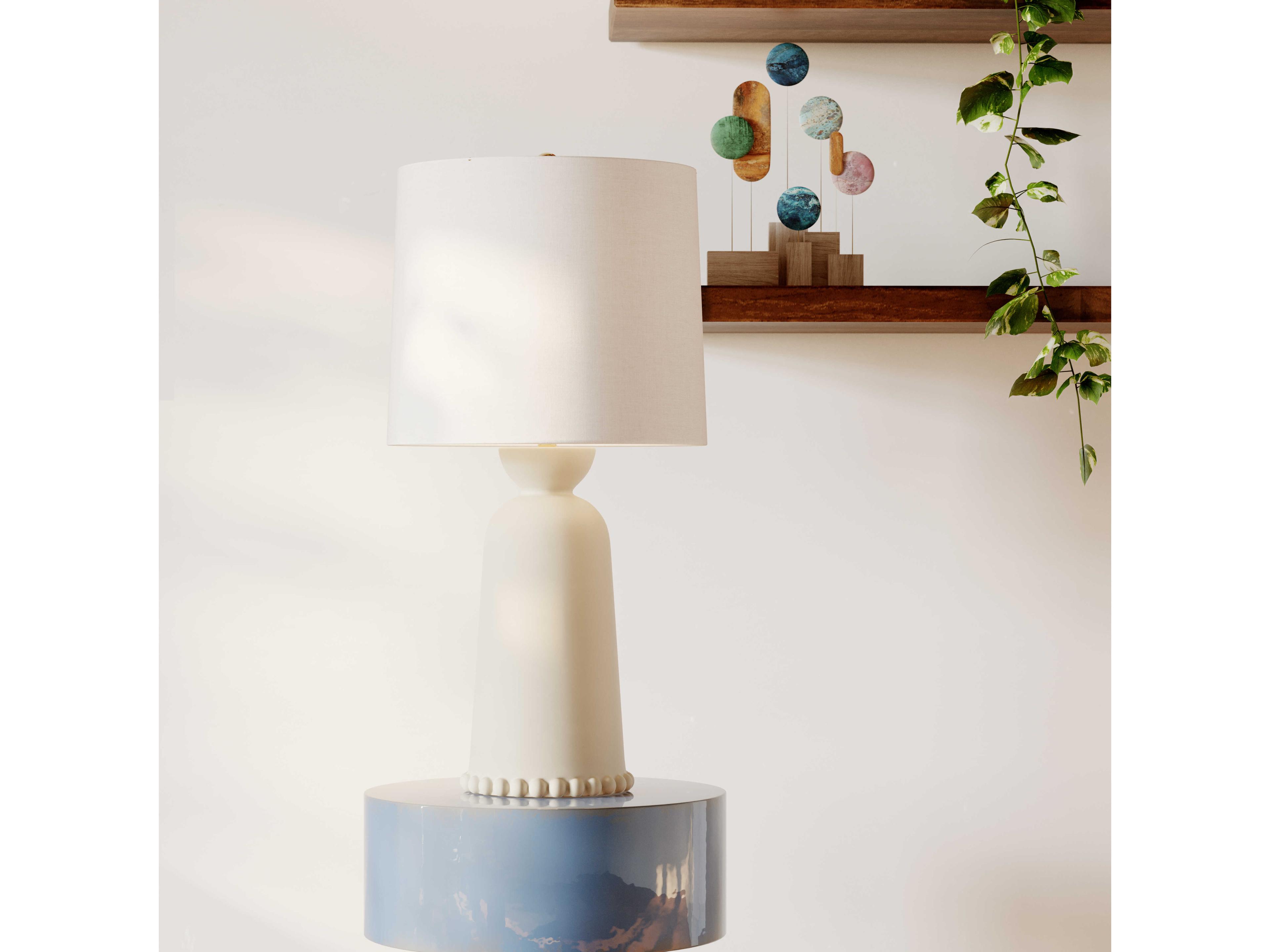 Mitzi Rhea Aged Brass Buffet Lamp