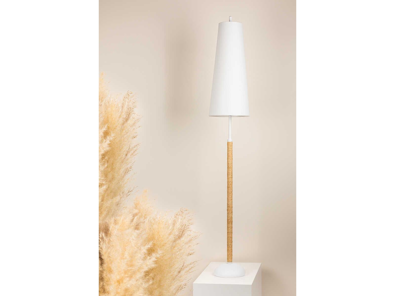 Mitzi Mariana Textured White Floor Lamp