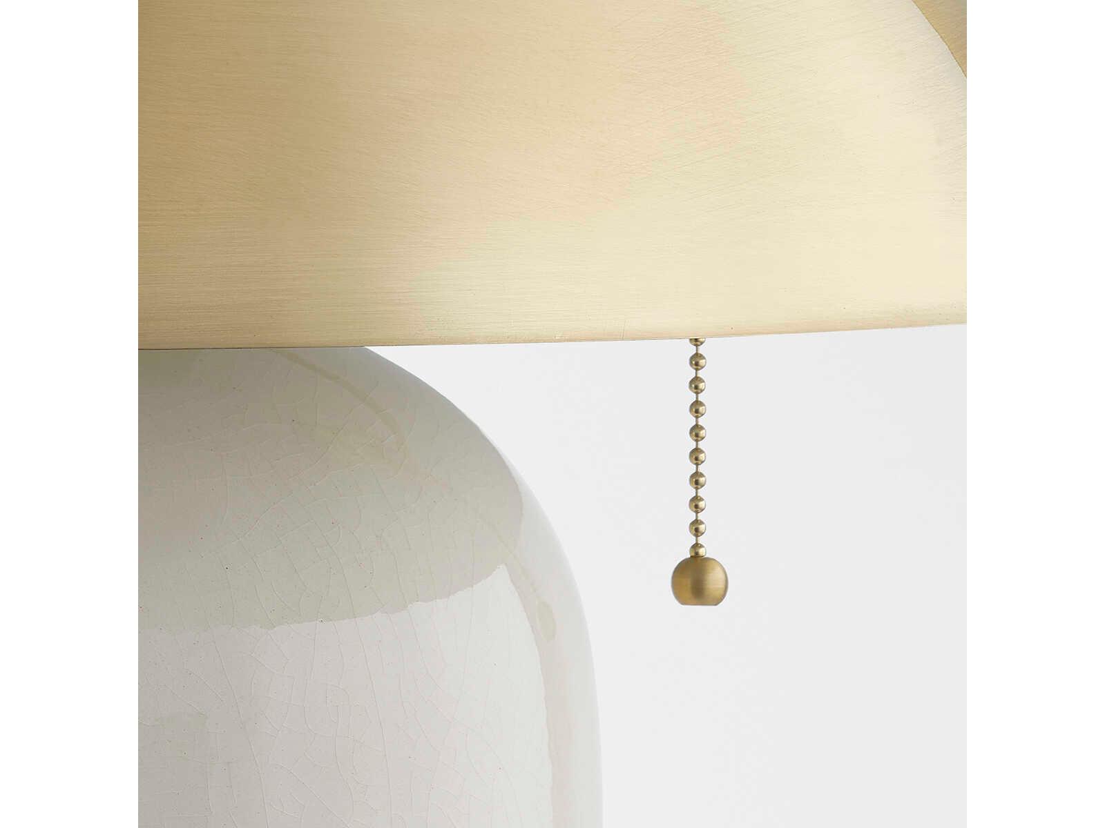 Mitzi Gaia Aged Brass Metal Table Lamp