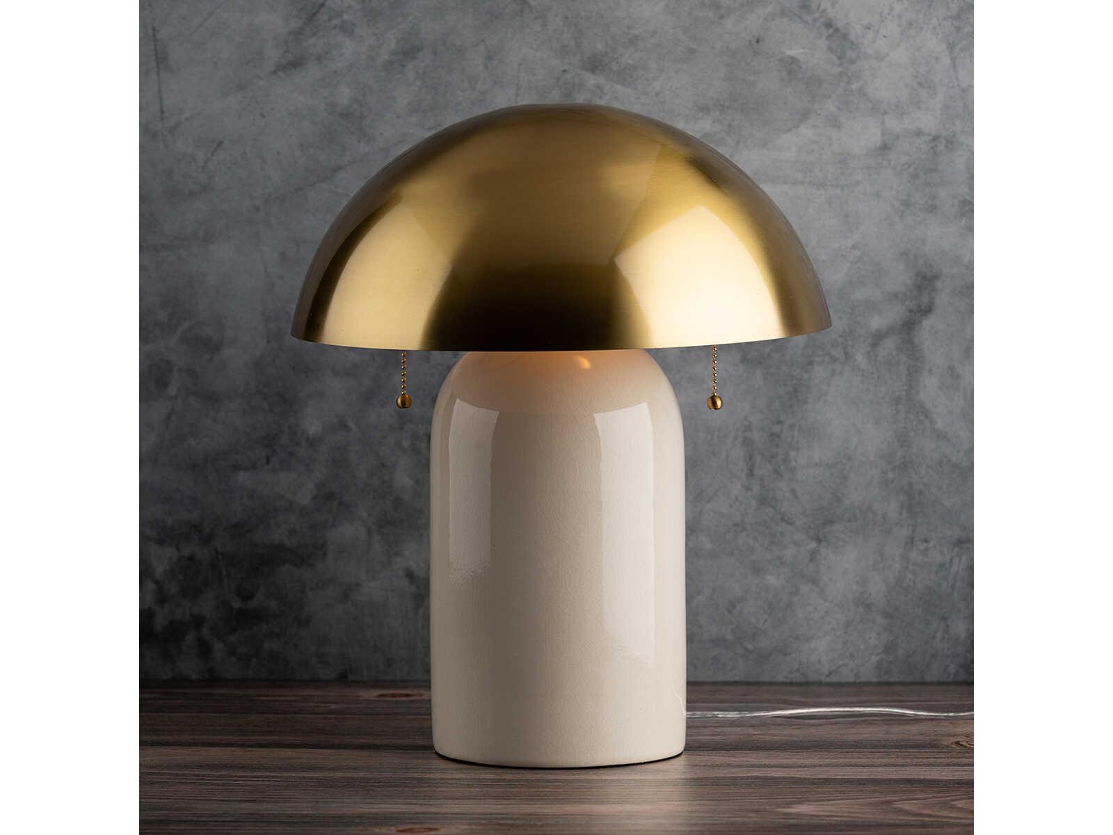 Mitzi Gaia Aged Brass Metal Table Lamp