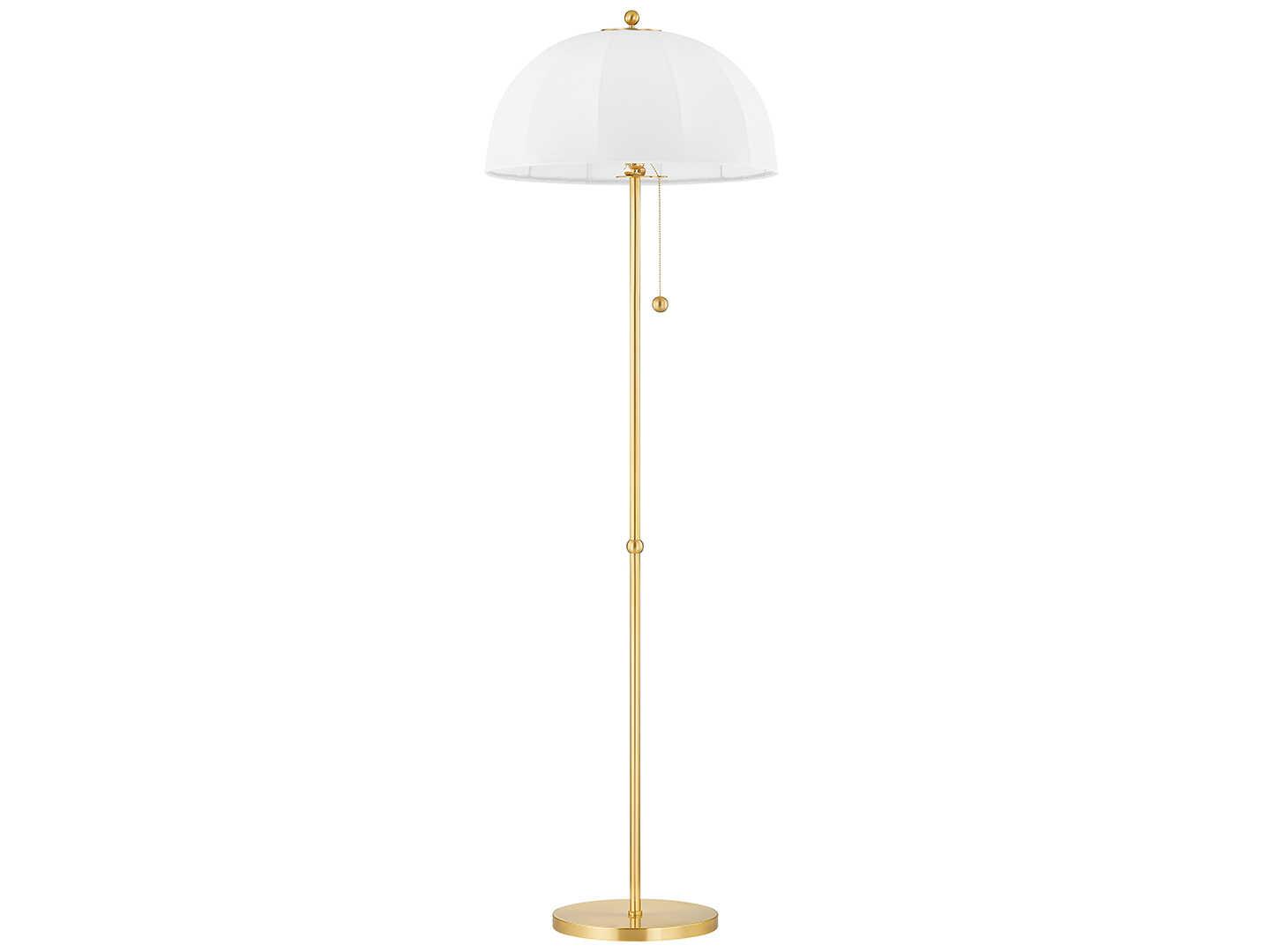 Mitzi Meshelle Aged Brass Floor Lamp