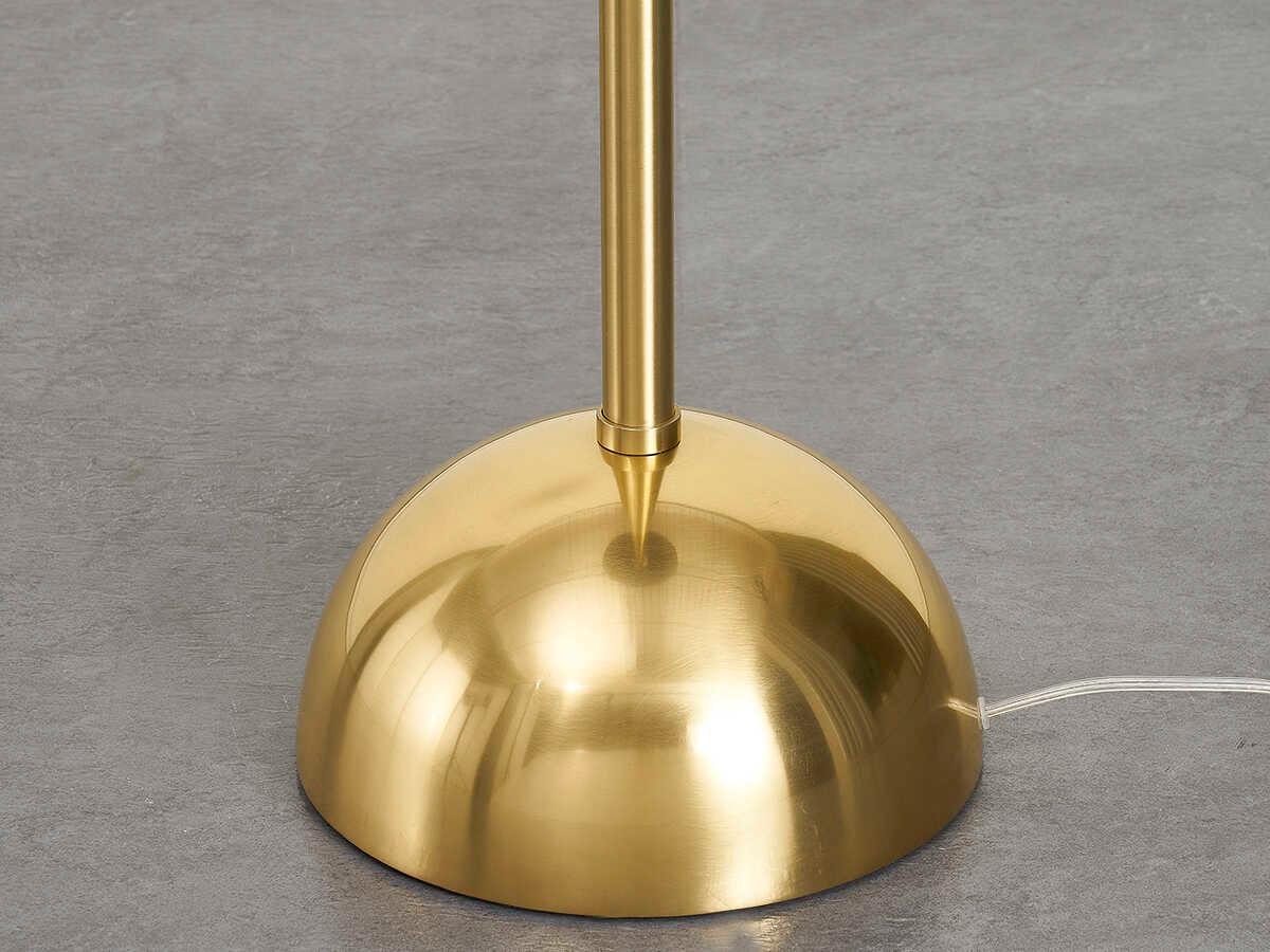 Mitzi Destiny Aged Brass Gray Natural Wicker Floor Lamp