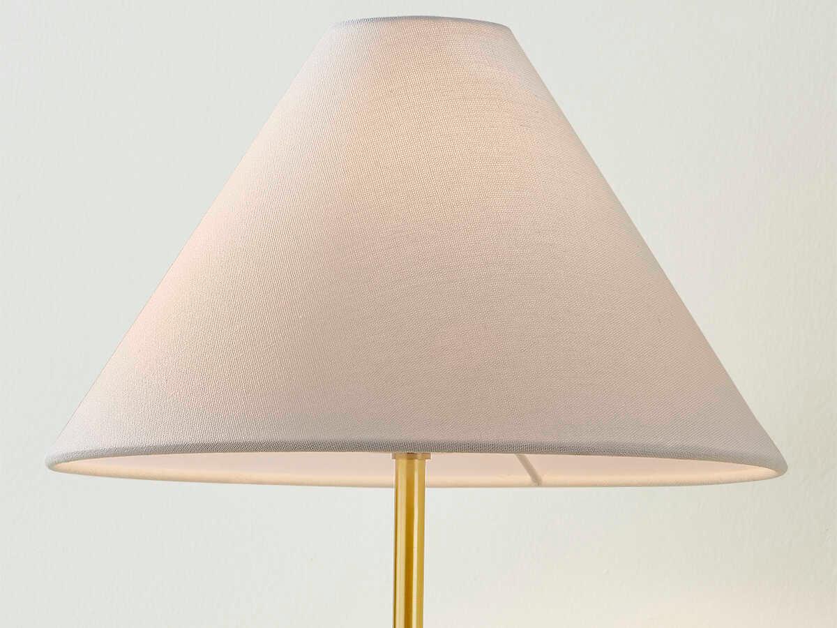 Mitzi Jewel Aged Brass White Table Lamp