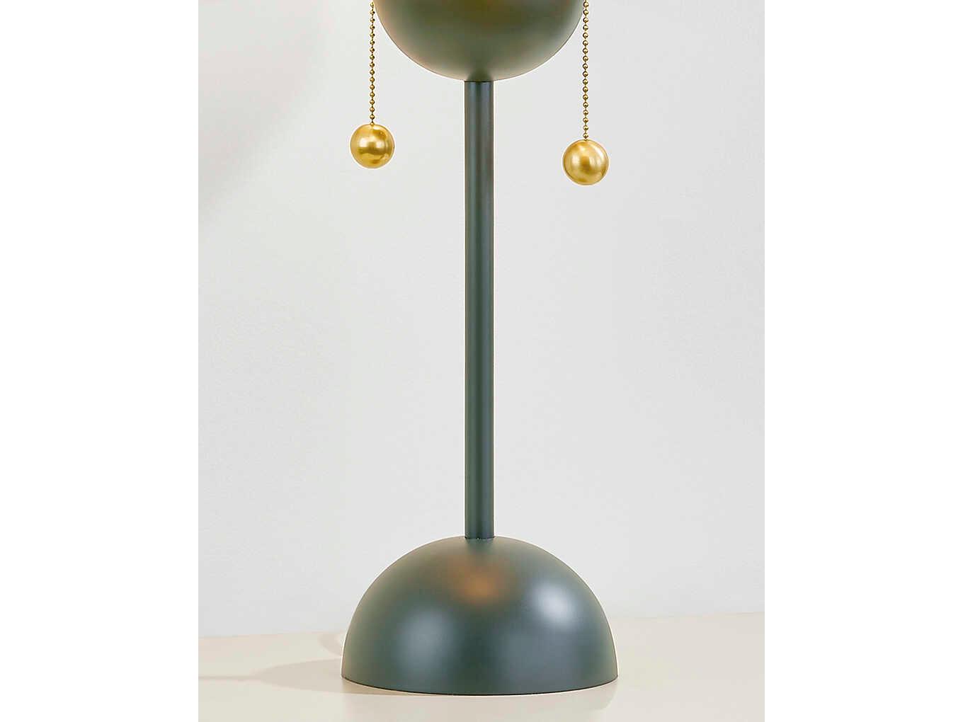 Mitzi Jojo Aged Brass Soft Studio Green Buffet Lamp