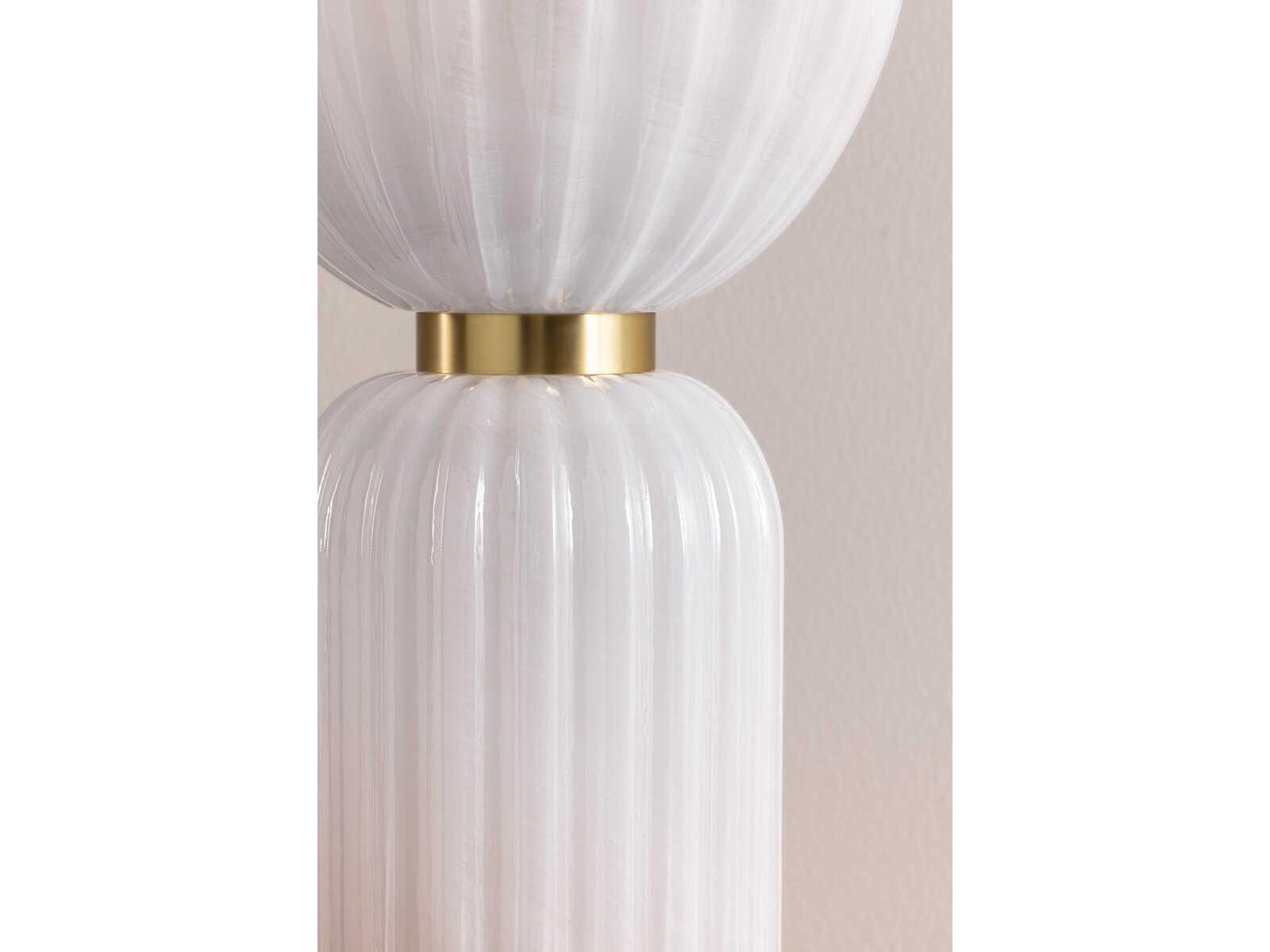 Mitzi Cordelia Aged Brass Cloud Glass Table Lamp