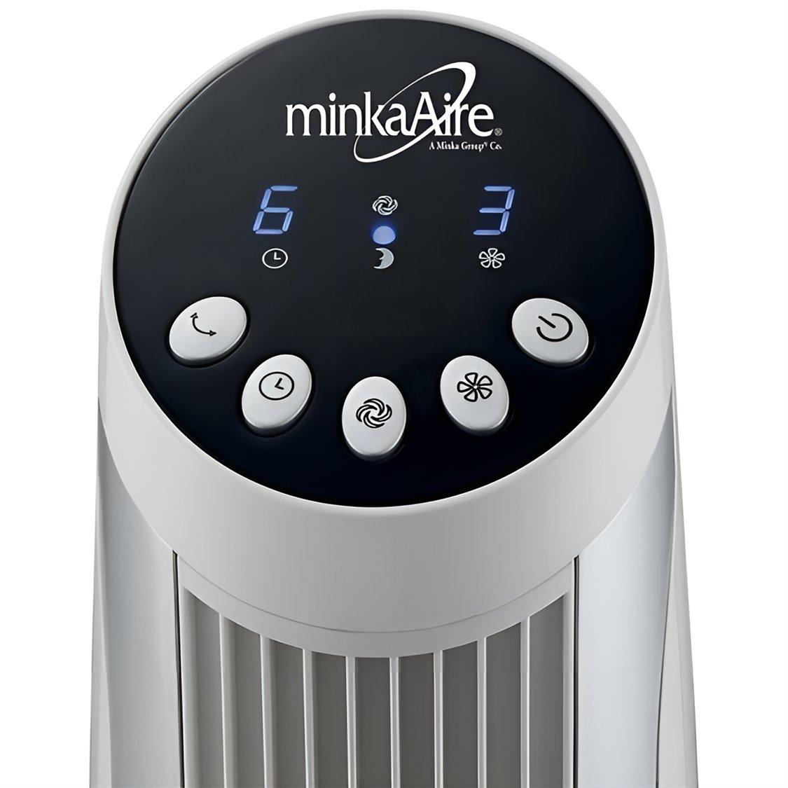Minka-Aire White Oscillating Tower Fan