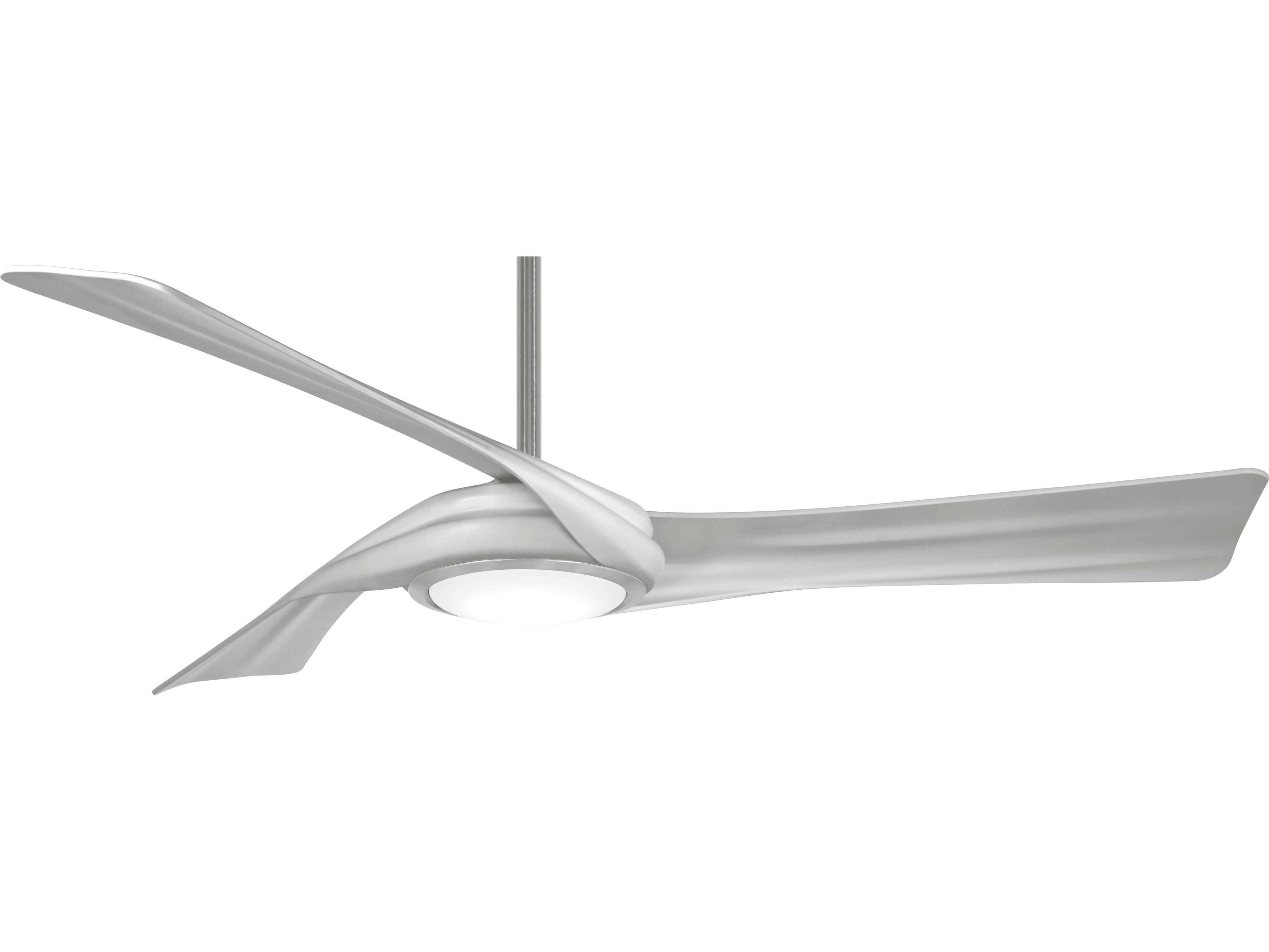 Minka-Aire Curl Brushed Nickel 1 - Light 60" LED Ceiling Fan