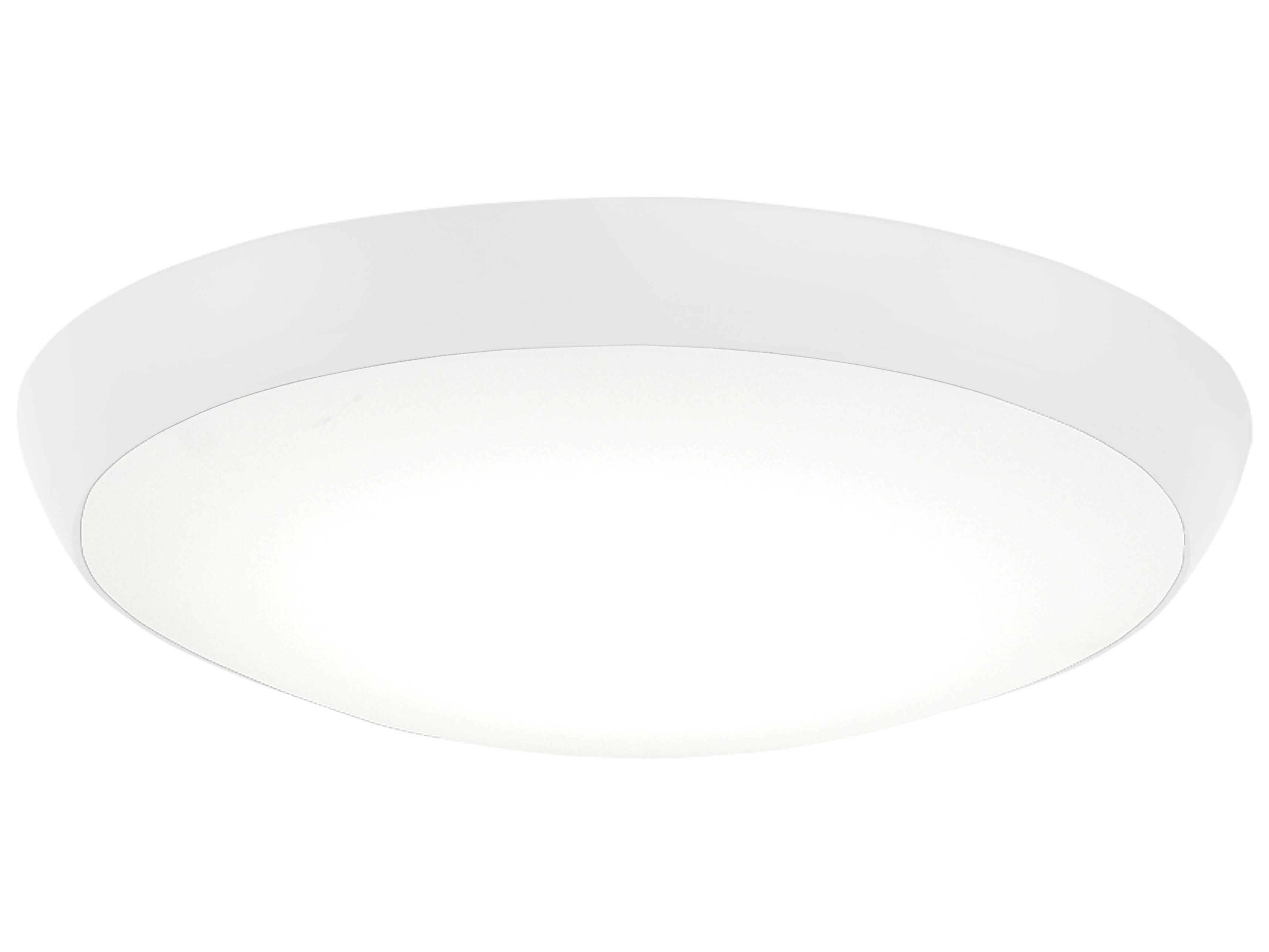 Minka-Aire Simple Flat White Fan Light Kit