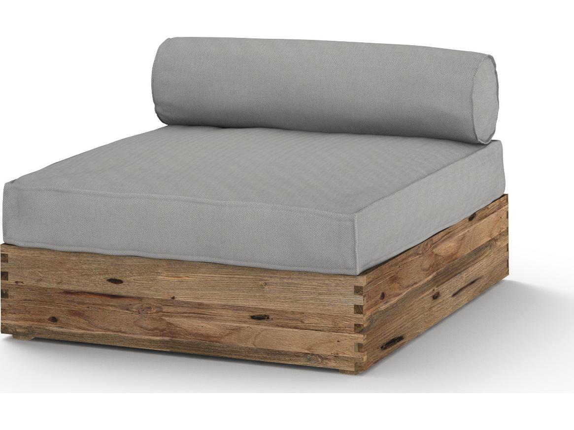 MamaGreen Aiko Teak Cushion Modular Patio Lounge Chair