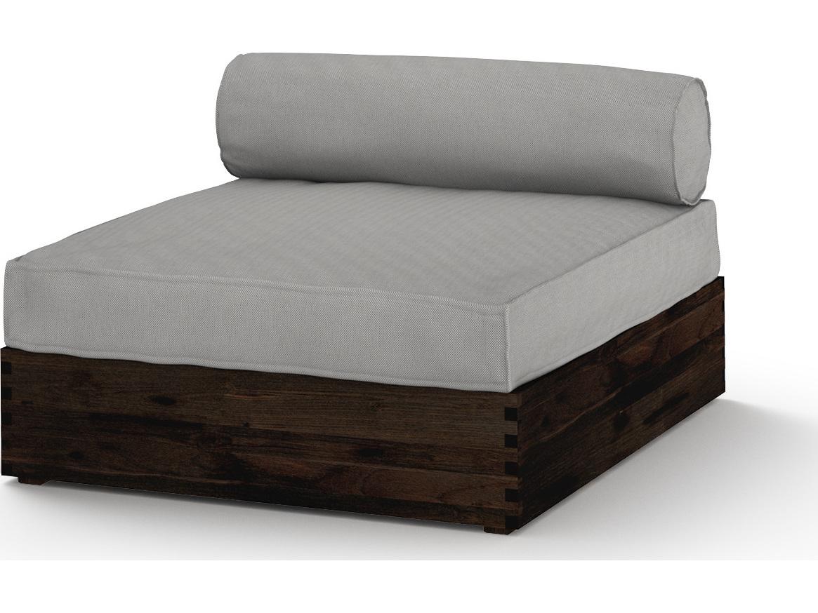 MamaGreen Aiko Teak Cushion Modular Patio Lounge Chair