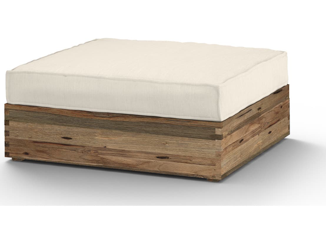 MamaGreen Aiko Teak Cushion Outdoor Ottoman