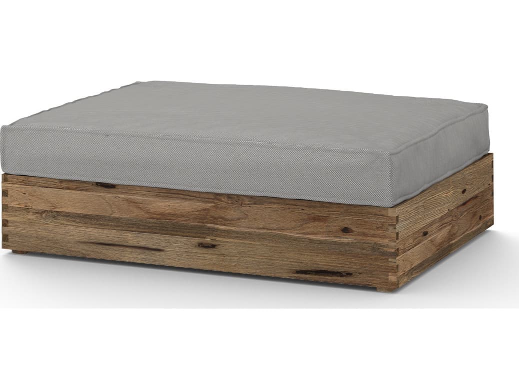 MamaGreen Aiko Teak Cushion Outdoor Patio Ottoman