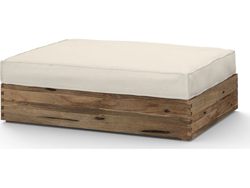 MamaGreen Aiko Teak Cushion Outdoor Patio Ottoman