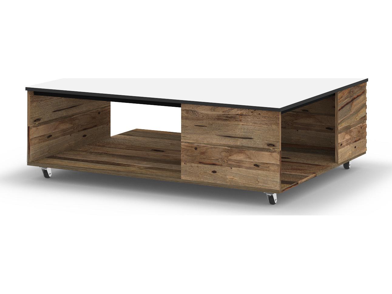 MamaGreen Aiko Teak Rectangular Multi-fit Patio Coffee Table