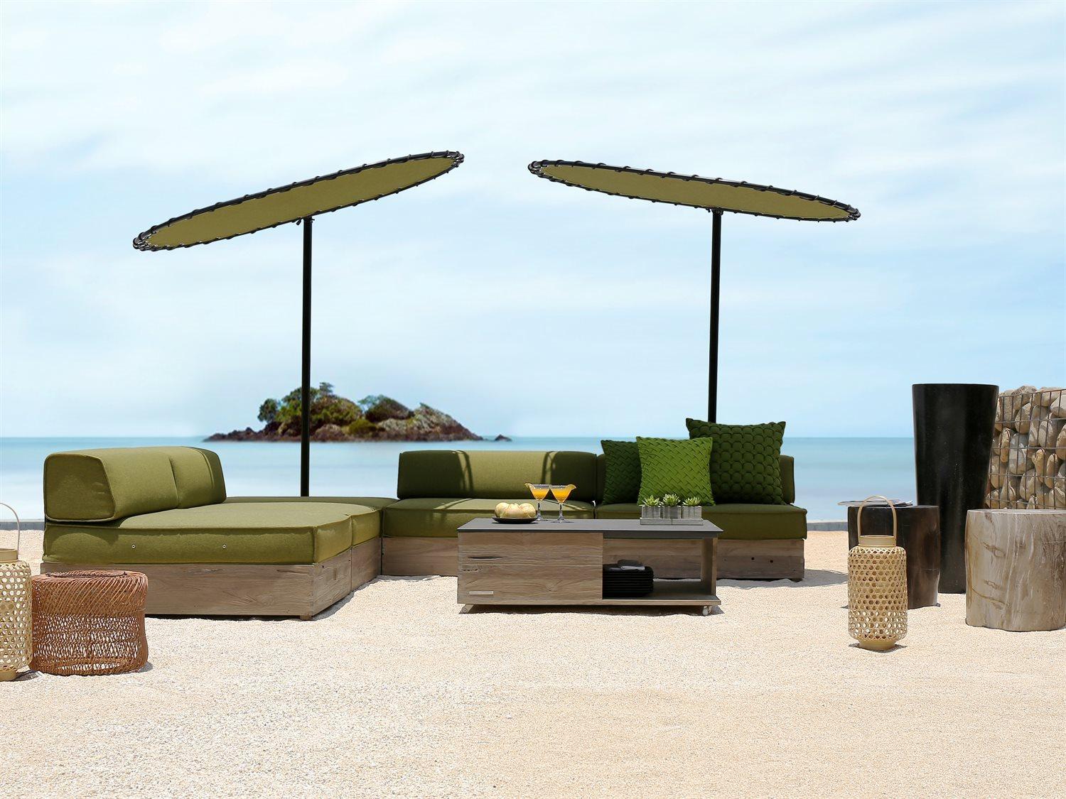 MamaGreen Aiko Quick Ship Teak Rectangular Multi-fit Outdoor Coffee Table