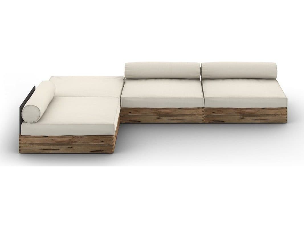 MamaGreen Aiko Teak Cushion Outdoor Patio Lounge Set