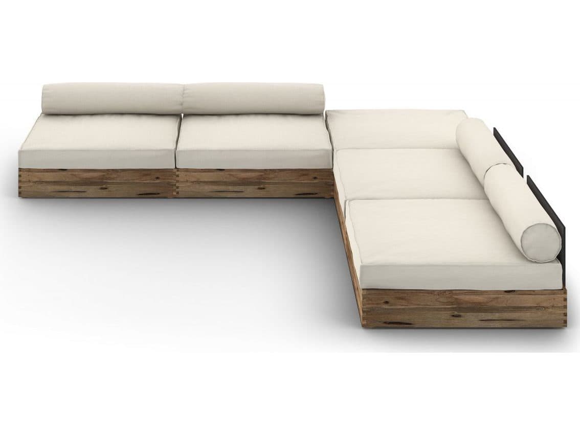 MamaGreen Aiko Teak Cushion Outdoor Patio Lounge Set