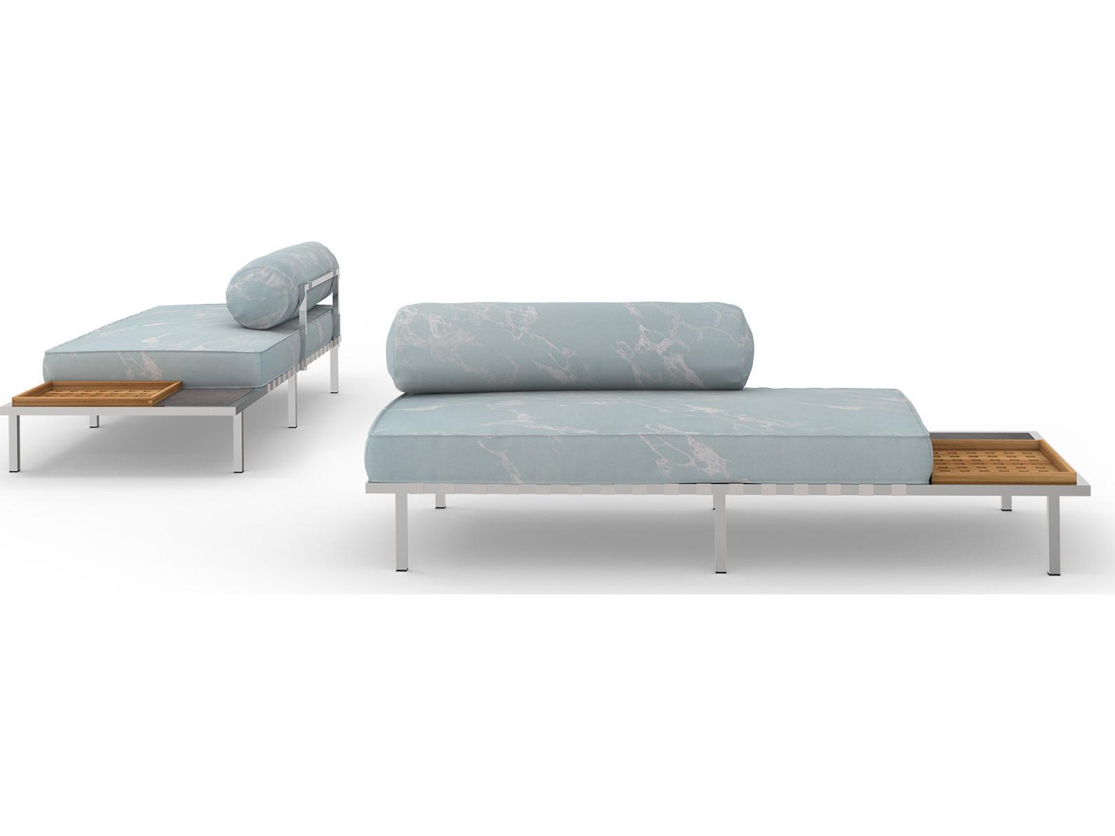 MamaGreen Albatross 316 Stainless Steel Sectional Left Hand Outdoor Loveseat