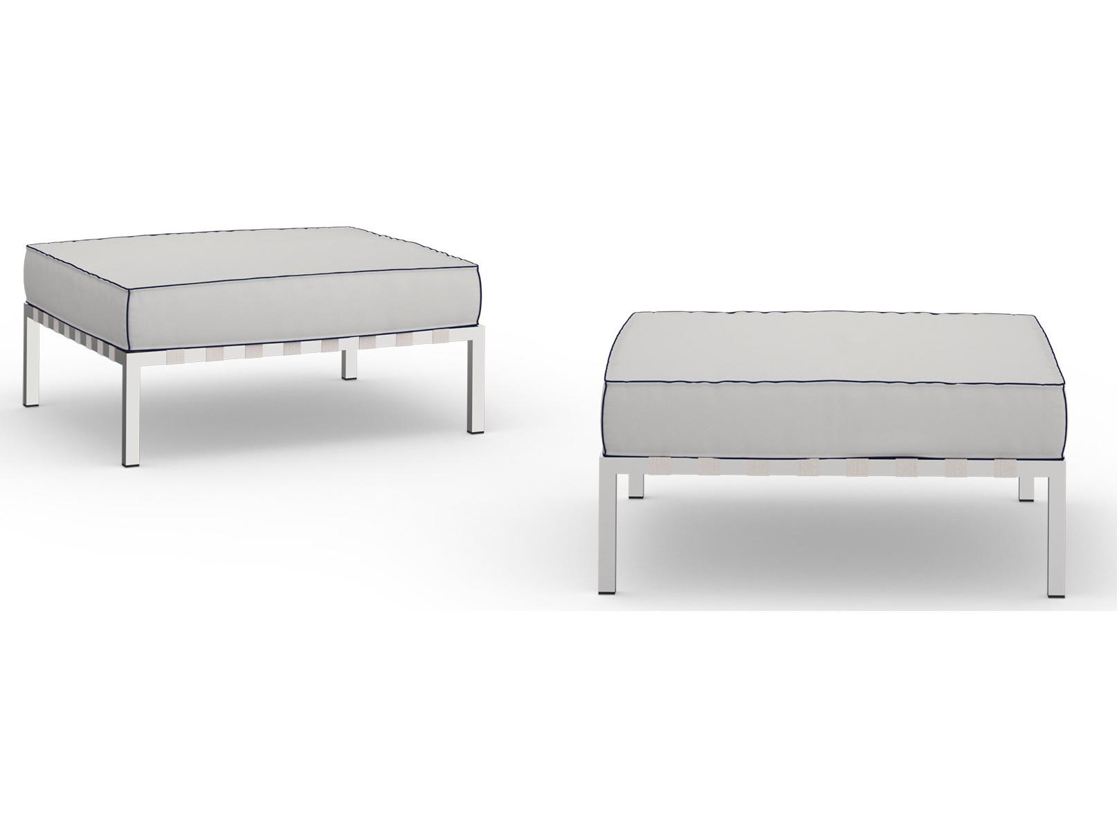 MamaGreen Albatross 316 Stainless Steel Sectional Outdoor Ottoman