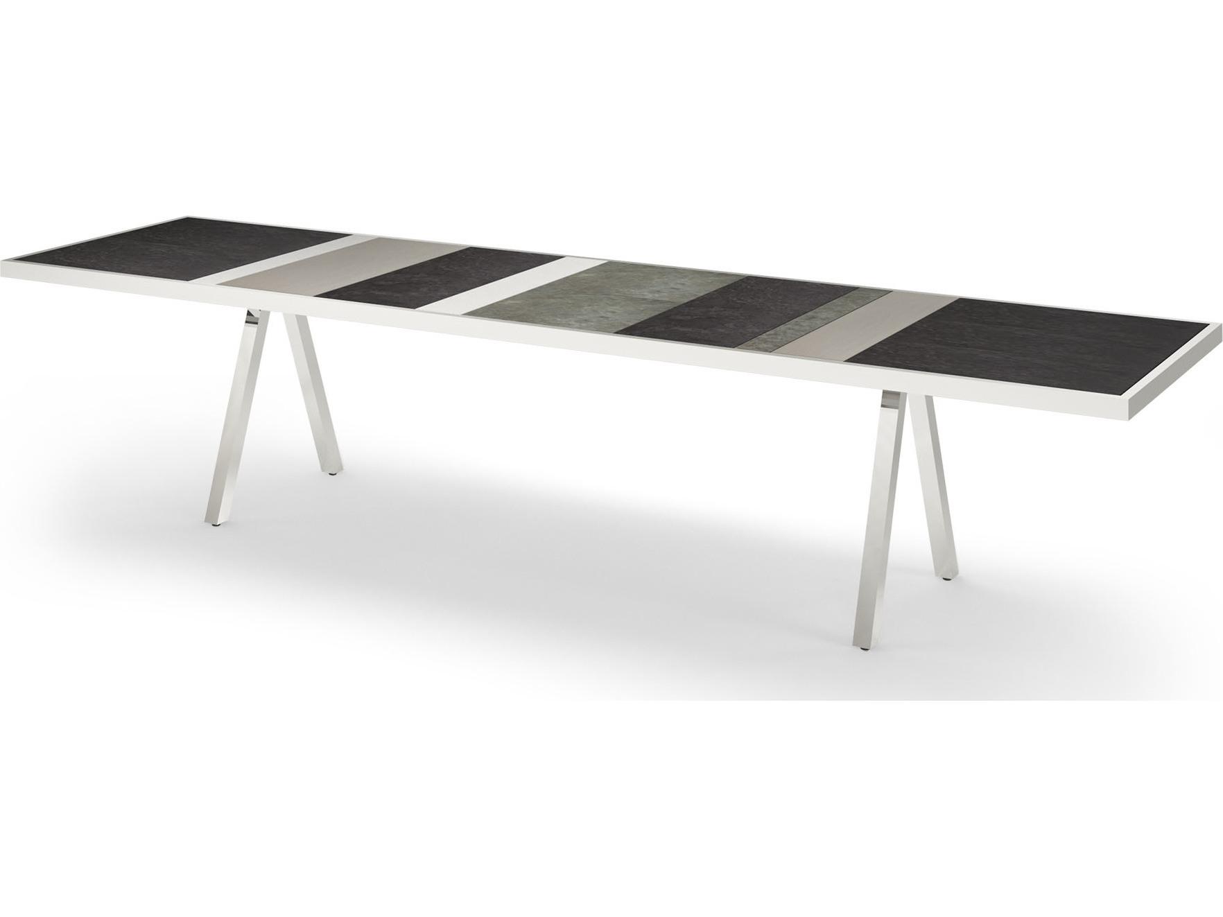 MamaGreen Albatross Rectangular HPL Top Outdoor Dining Table