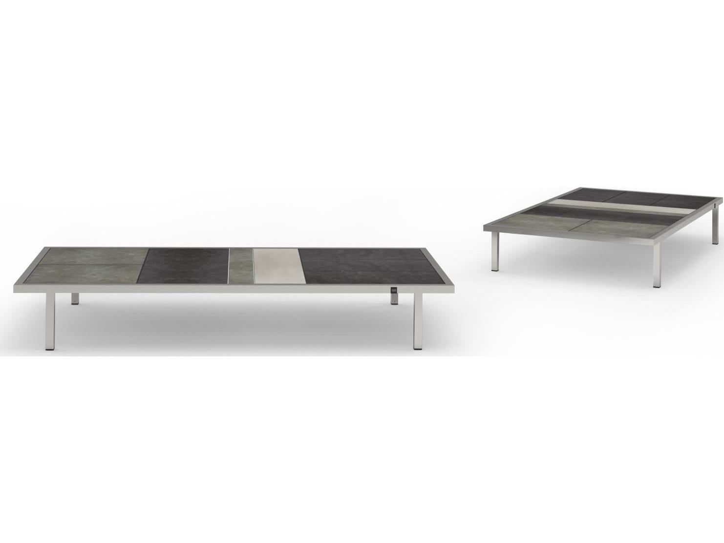 MamaGreen Albatross Rectangular HPL Top Patio Coffee Table