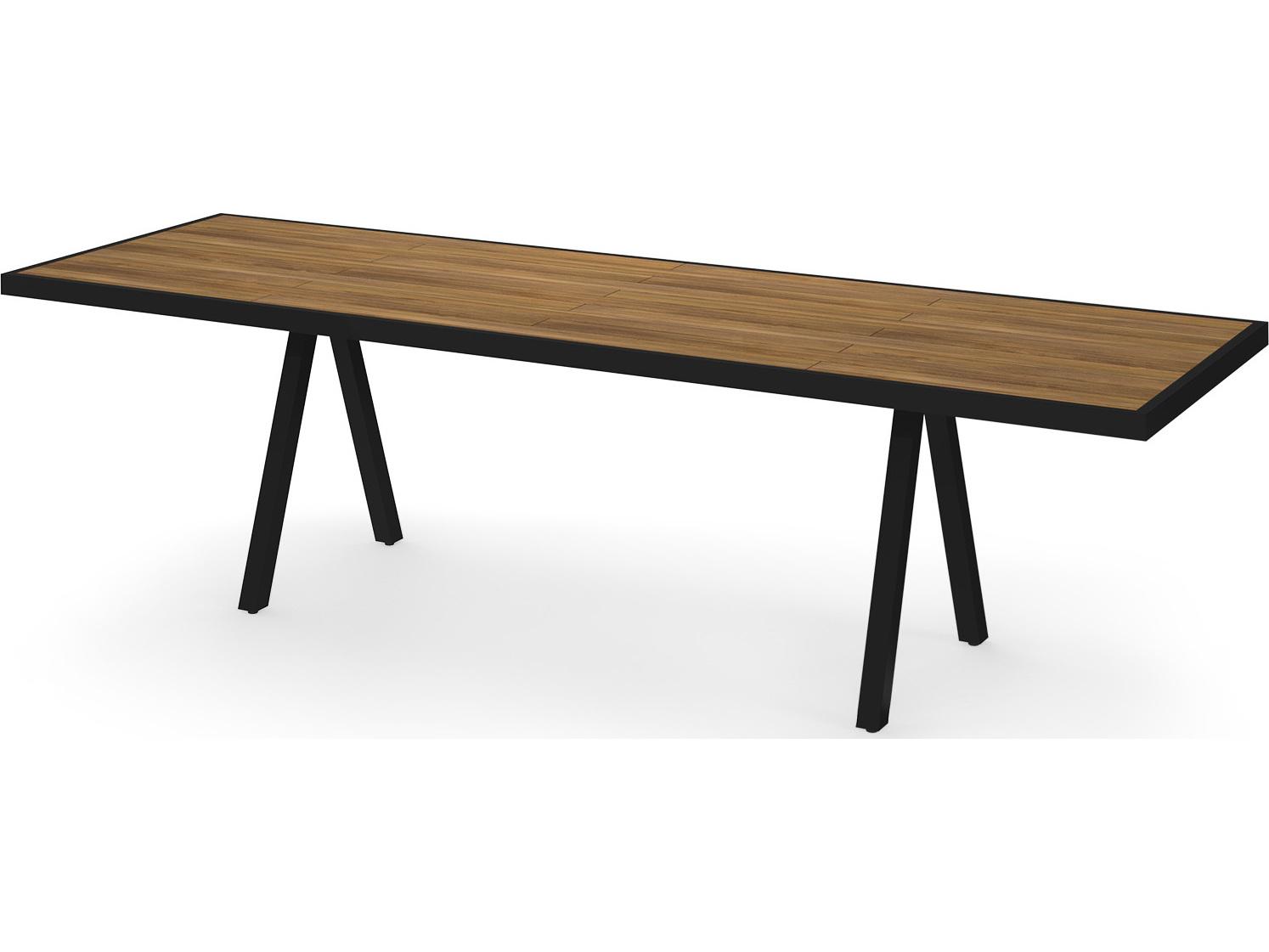 Albatross Rectangular Teak Top Patio Dining Table