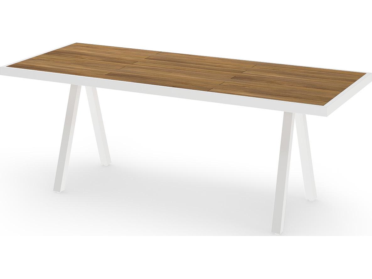 Albatross Rectangular Teak Top Outdoor Dining Table