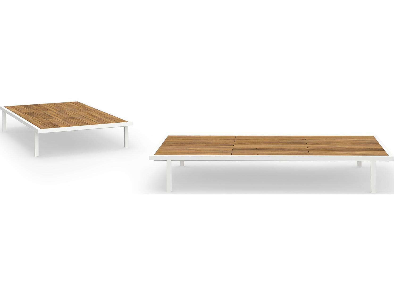 Albatross Rectangular Teak Top Outdoor Coffee Table