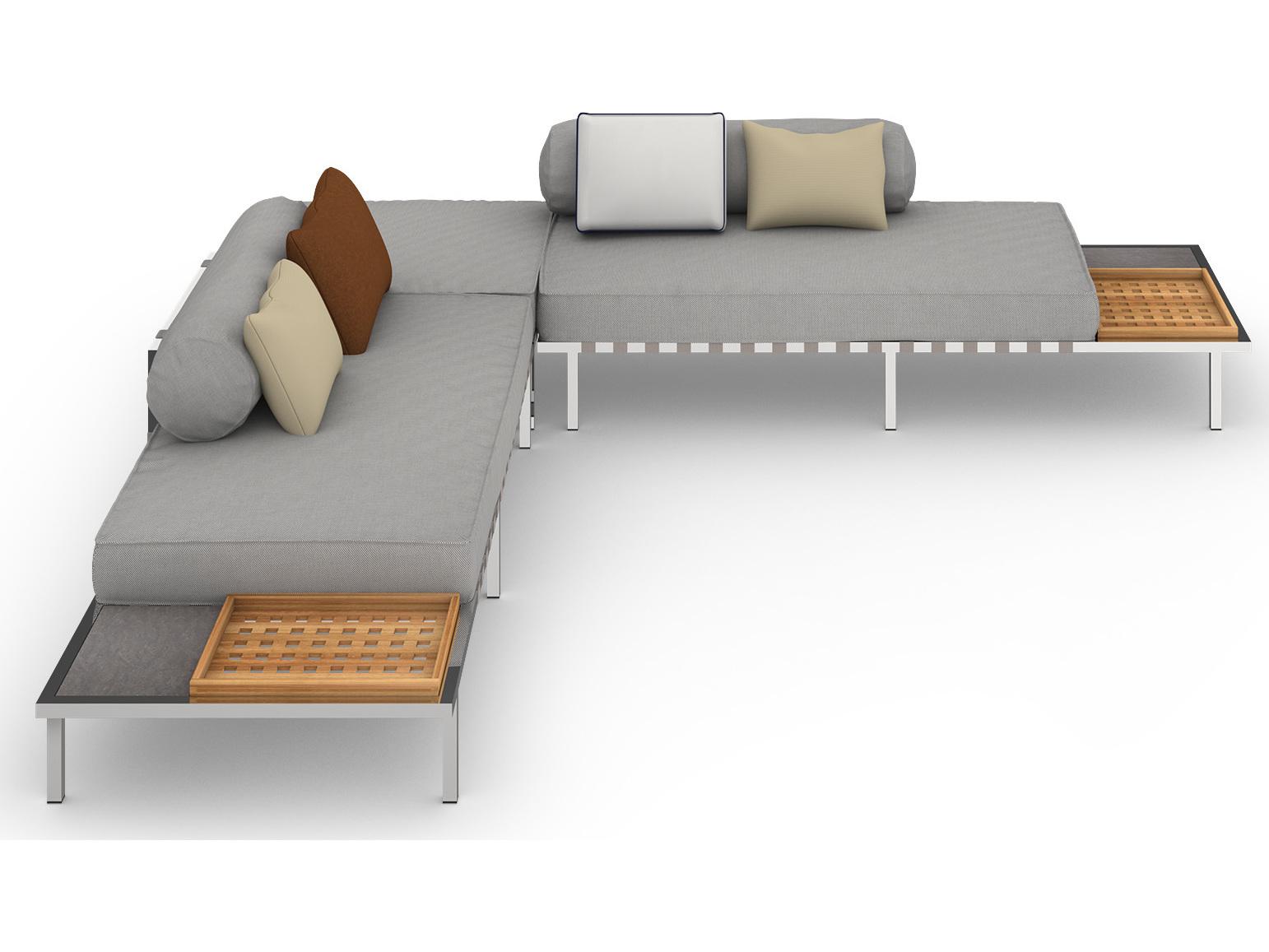 MamaGreen Albatross 316 Stainless Steel Sectional Patio Lounge Set