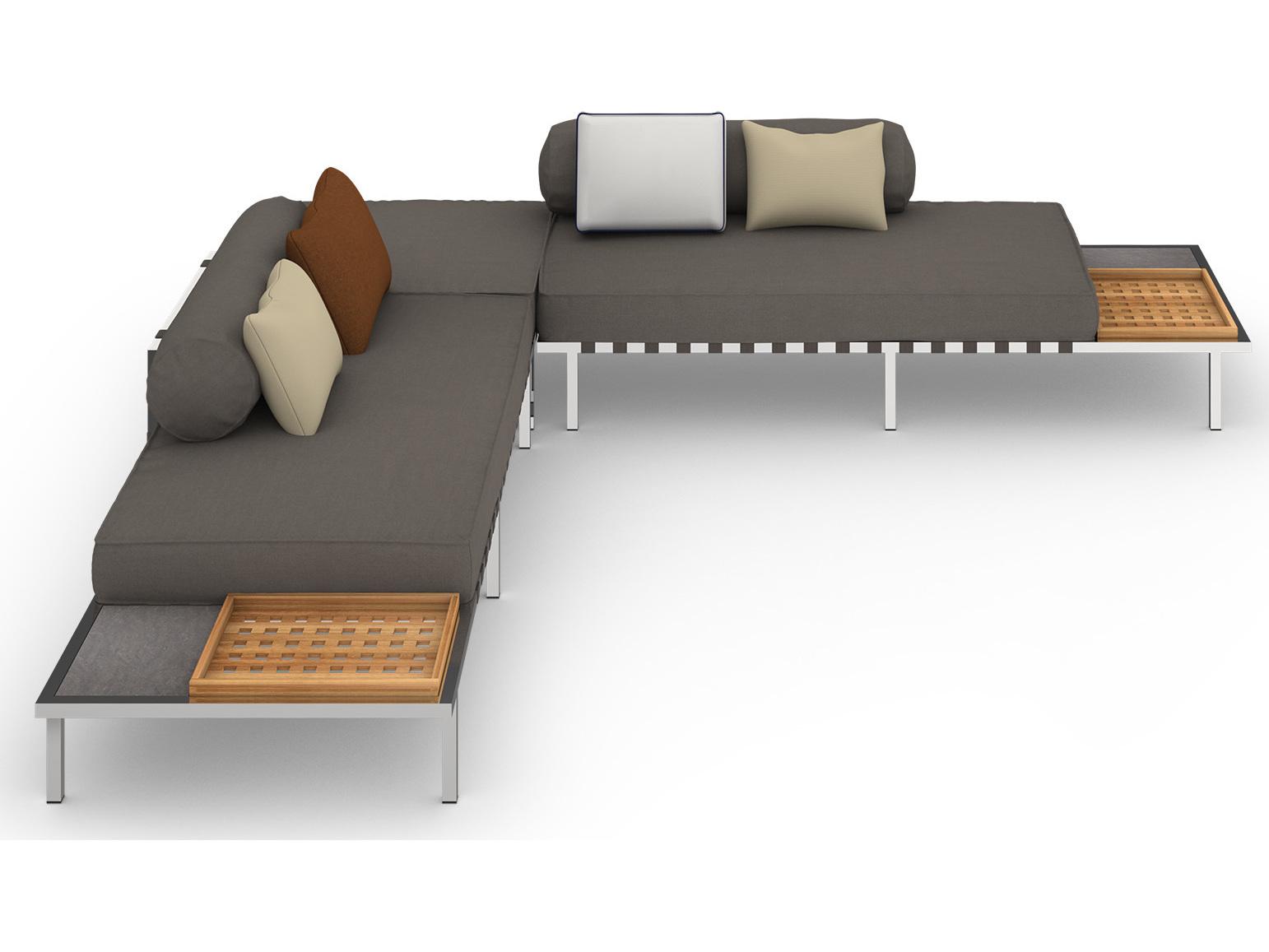 MamaGreen Albatross 316 Stainless Steel Sectional Patio Lounge Set