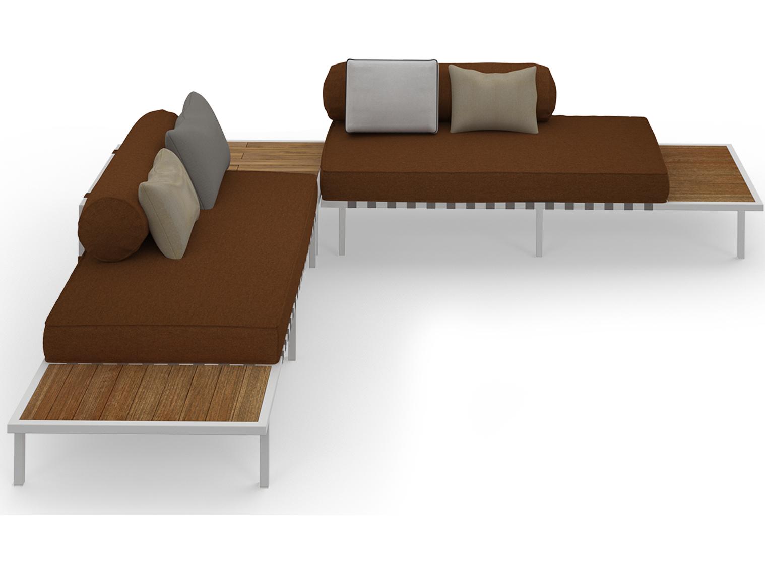 MamaGreen Albatross 316 Stainless Steel Sectional Outdoor Lounge Set