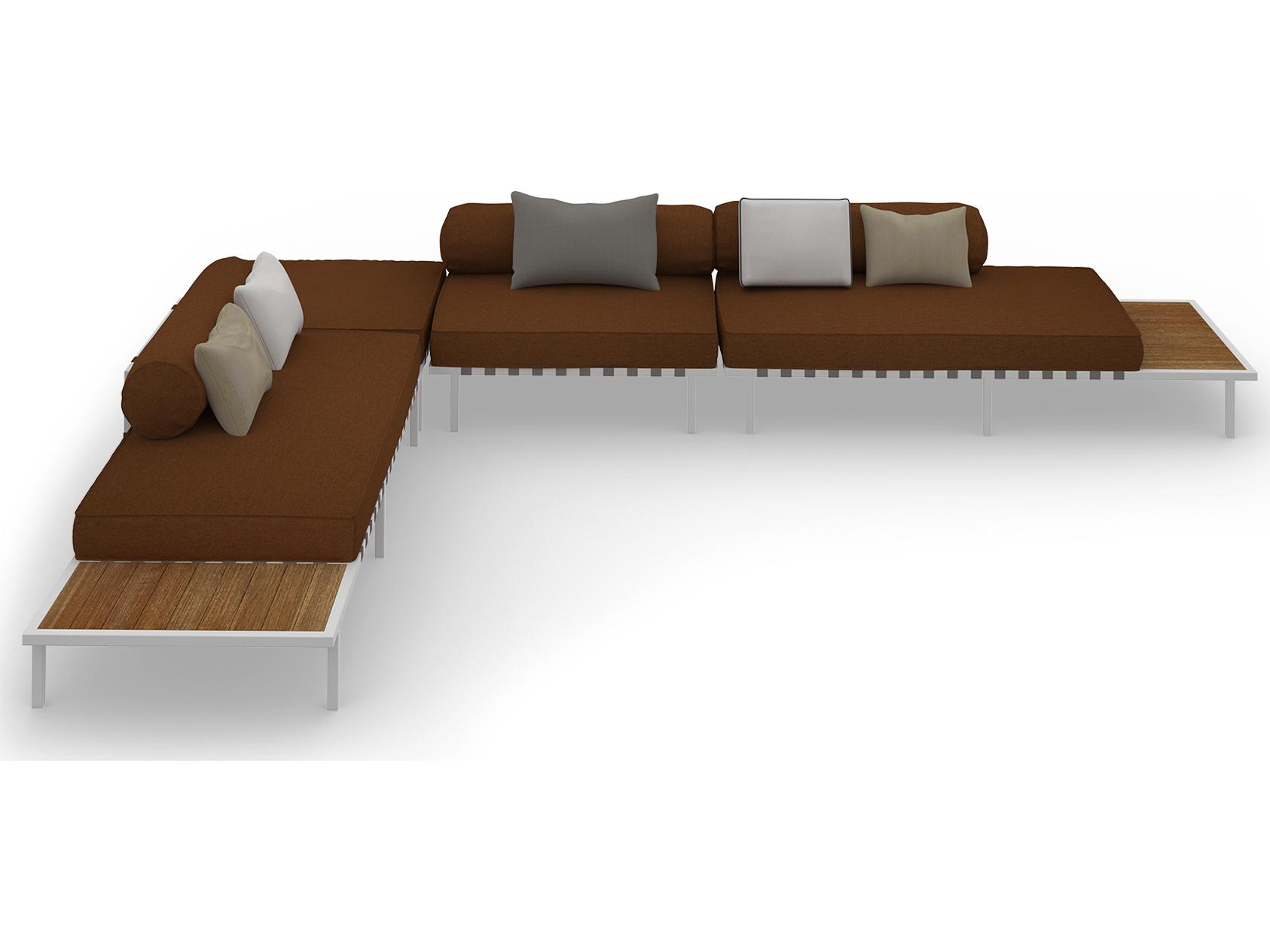 MamaGreen Albatross 316 Stainless Steel Sectional Outdoor Patio Lounge Set