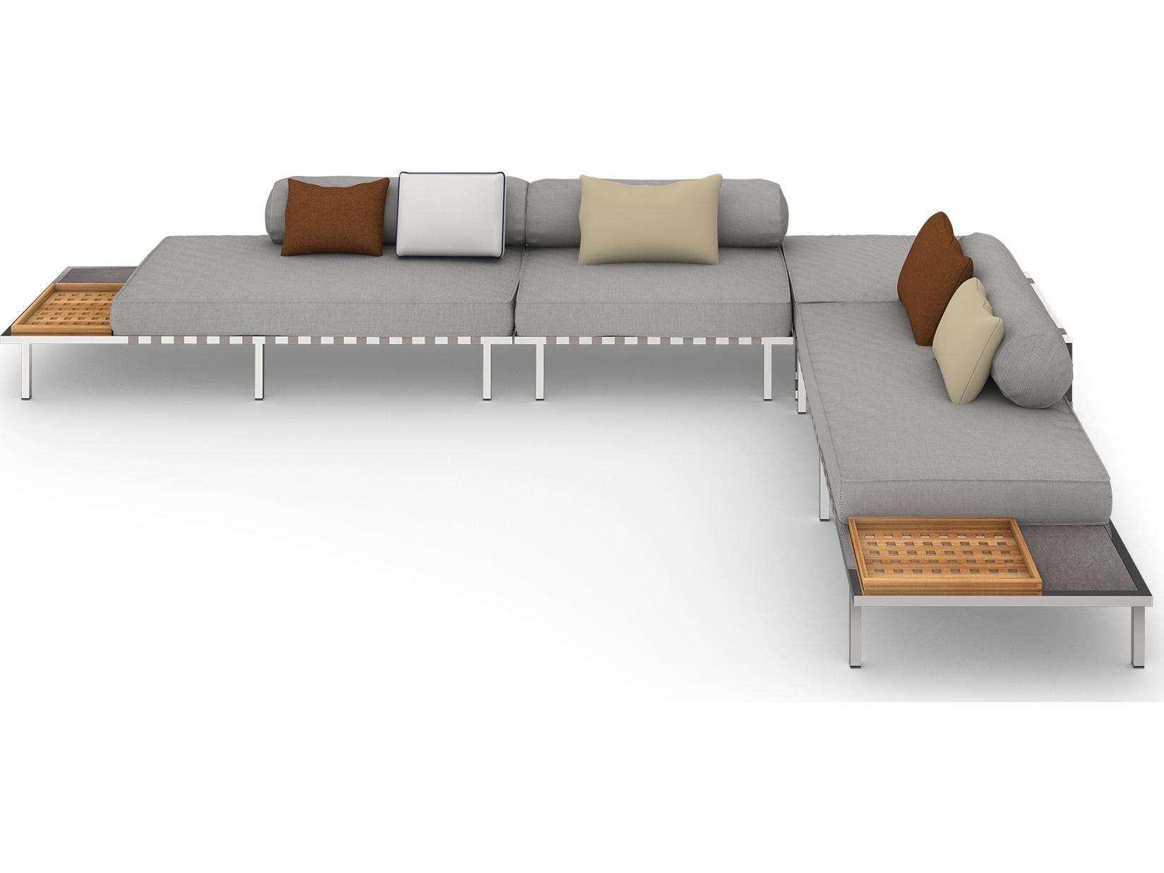 MamaGreen Albatross 316 Stainless Steel Sectional Outdoor Lounge Set