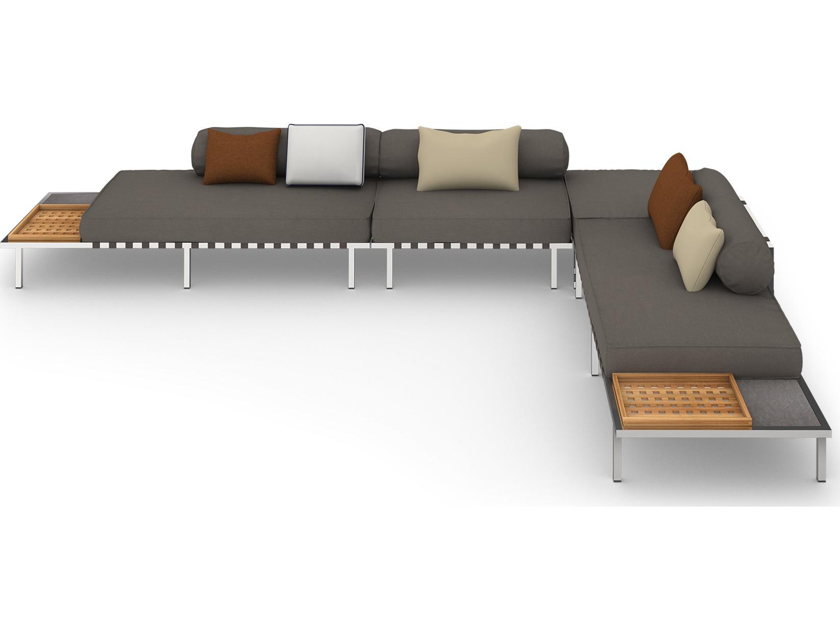 MamaGreen Albatross 316 Stainless Steel Sectional Outdoor Lounge Set