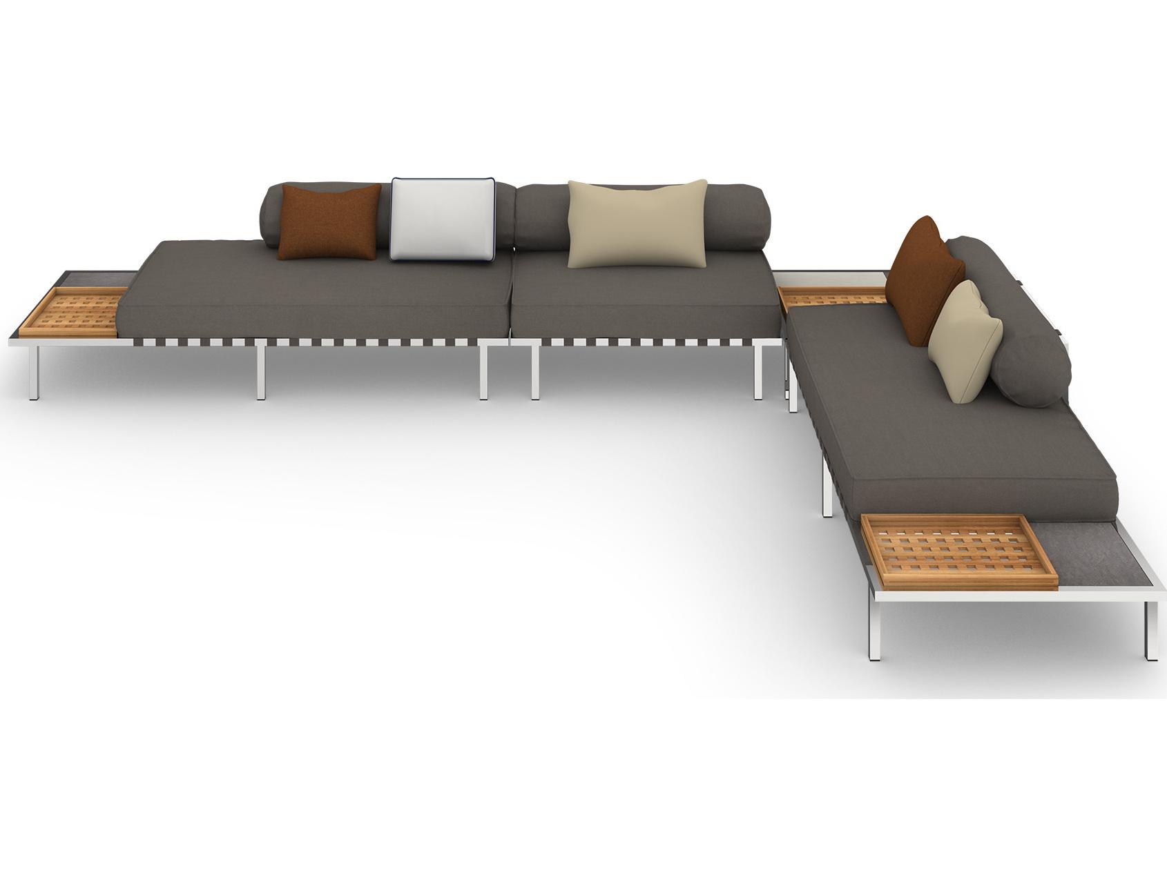 MamaGreen Albatross 316 Stainless Steel Sectional Outdoor Patio Lounge Set